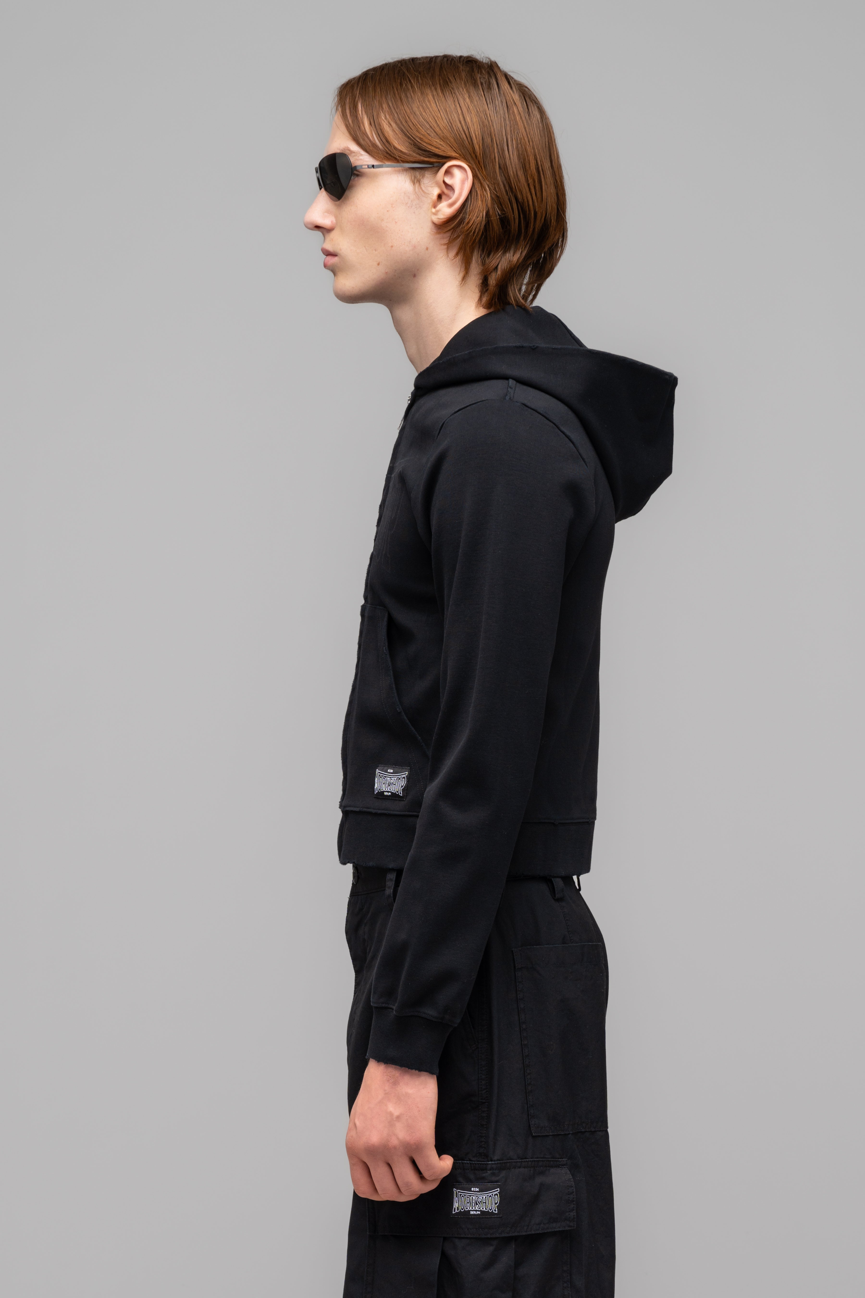 032c-tight-zip-up-hoodie-washed-black-nighthawks-psw25 image 6