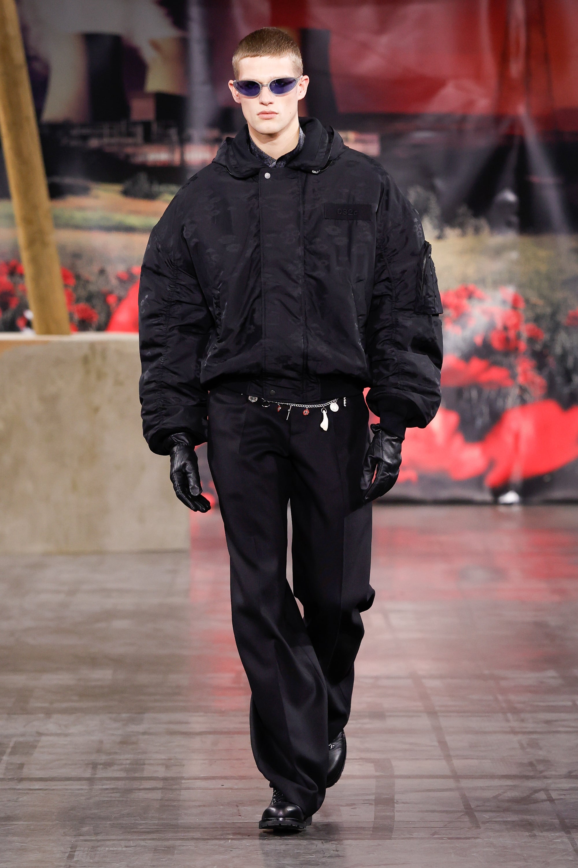 032c-melting-daisies-bomberjacke-herren-relaxed-fit image 7