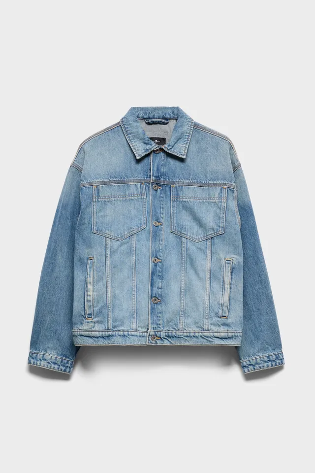 7-for-all-mankind-relaxed-trucker-jacket-denim-mount-jeansjacke image 1