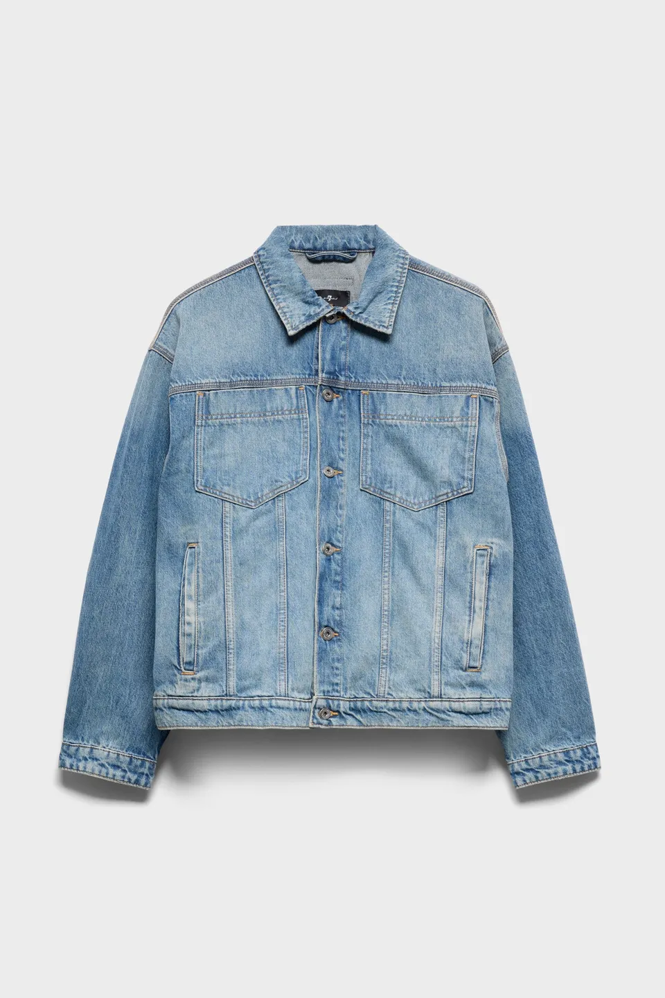 7-for-all-mankind-relaxed-trucker-jacket-denim-mount-jeansjacke image 1