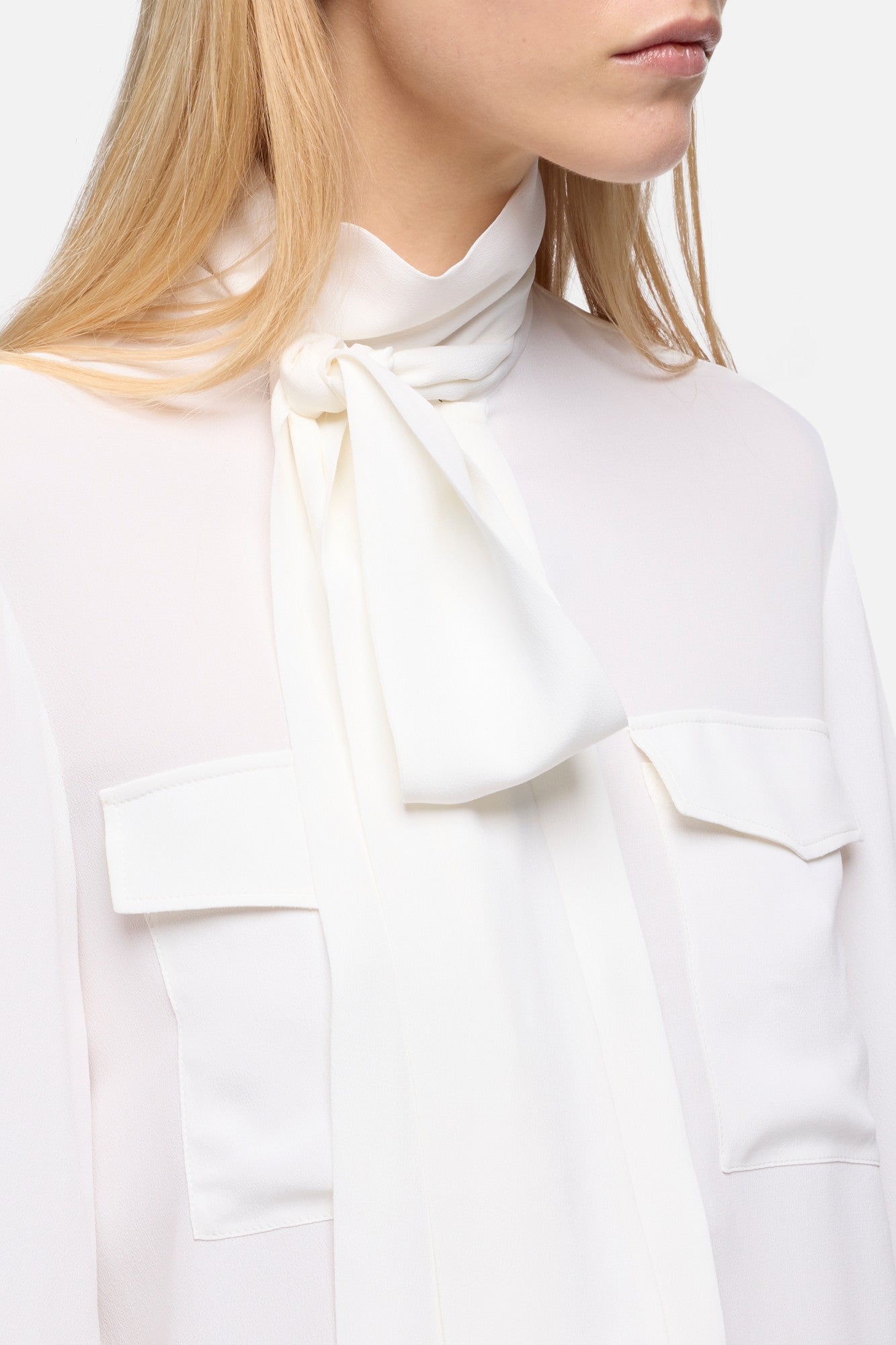 7-for-all-mankind-balloon-sleeve-bluse-silk-optical-white image 4