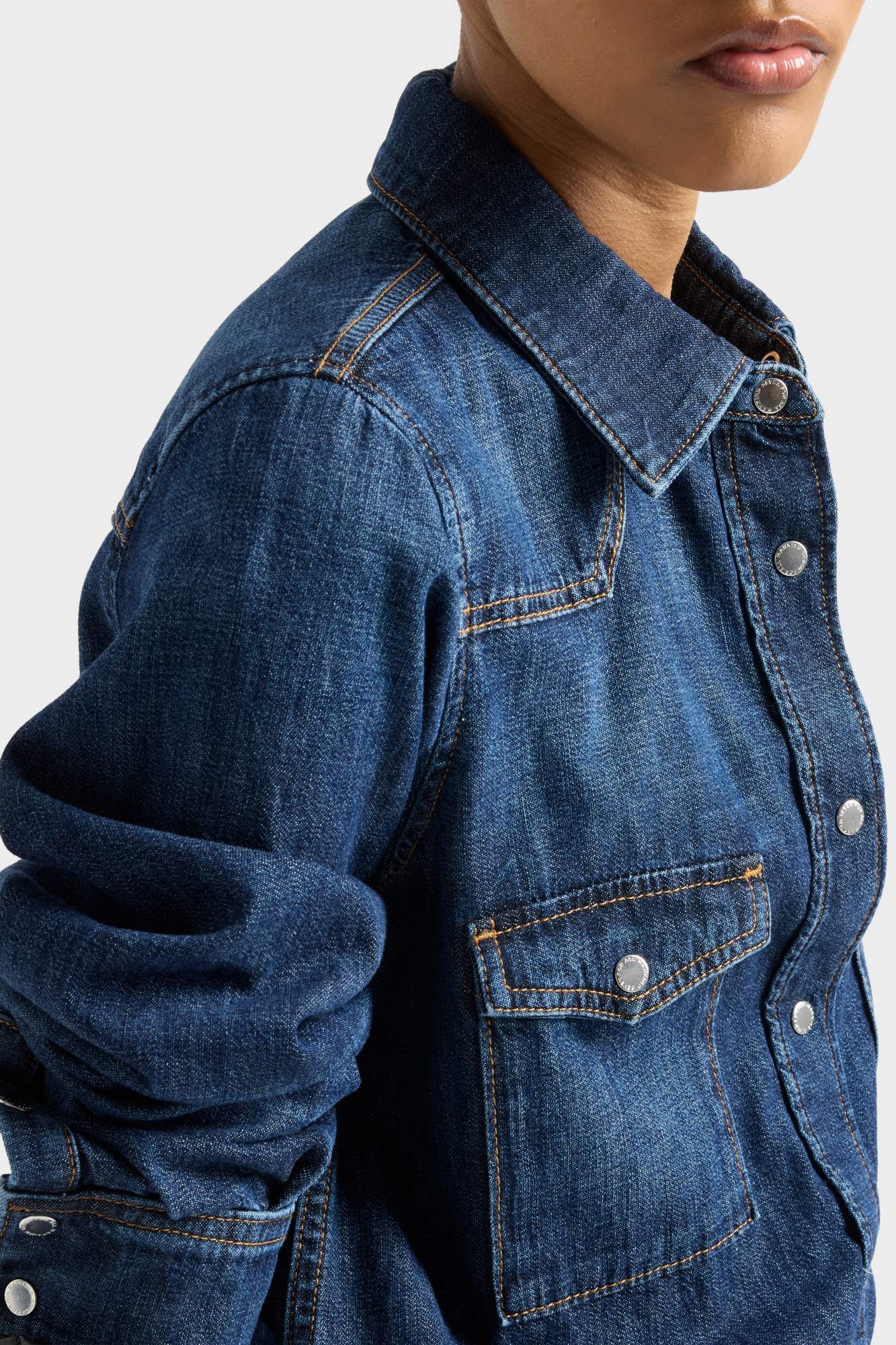 7-for-all-mankind-western-shirt-denim-rainfall-damen-westernhemd image 6