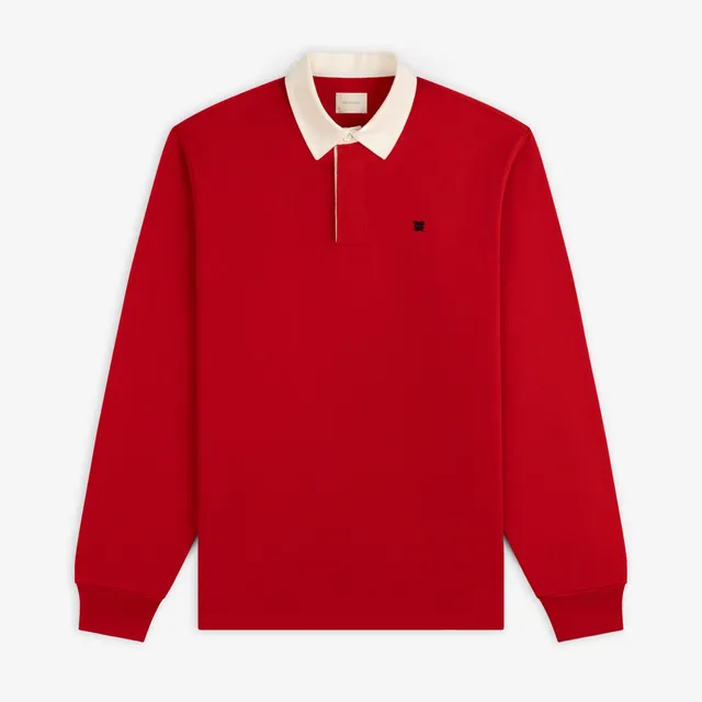 aim-leon-dore-crest-rugby-rot-regular-fit image 1