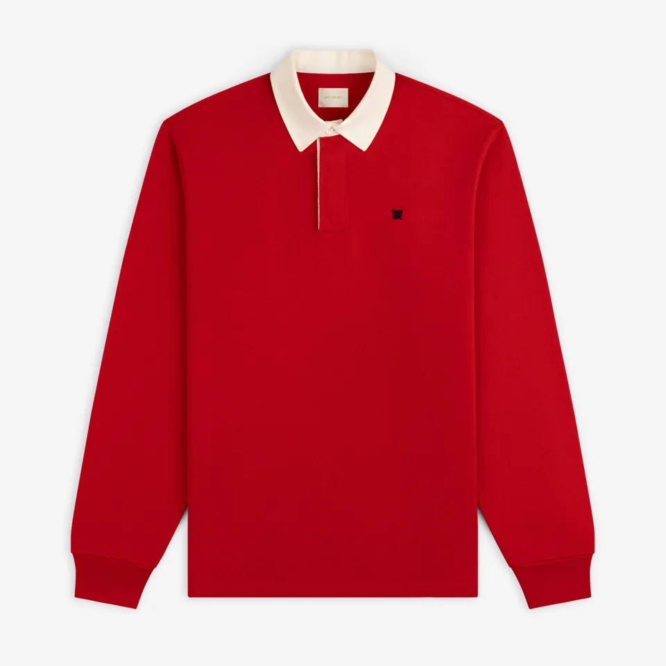 aim-leon-dore-crest-rugby-rot-regular-fit image 1