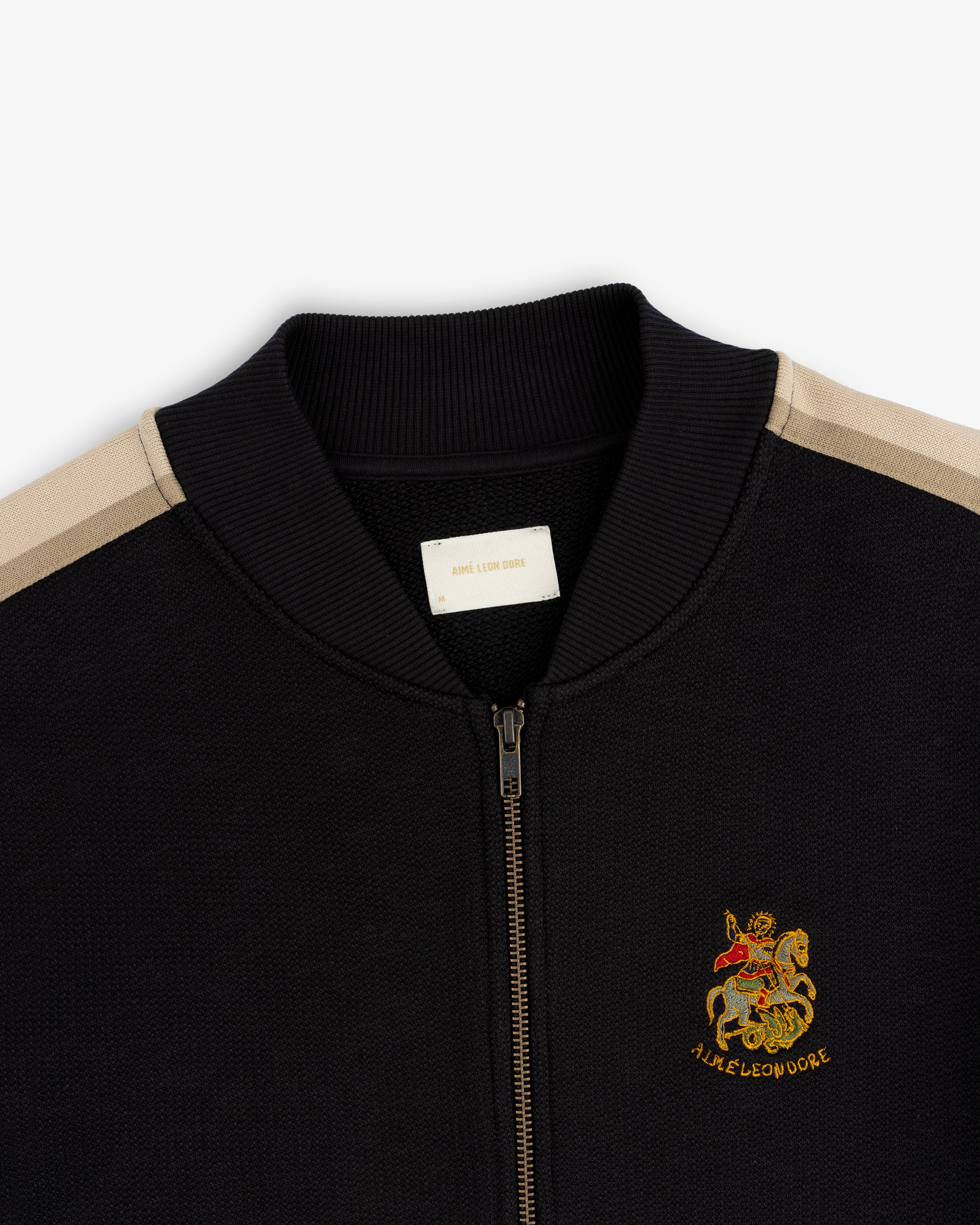 aim-leon-dore-saint-george-track-jacket-schwarz-baumwolle image 3
