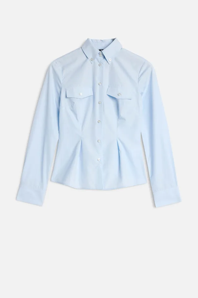 7-for-all-mankind-slant-military-shirt-poplin-light-blue-bluse image 1