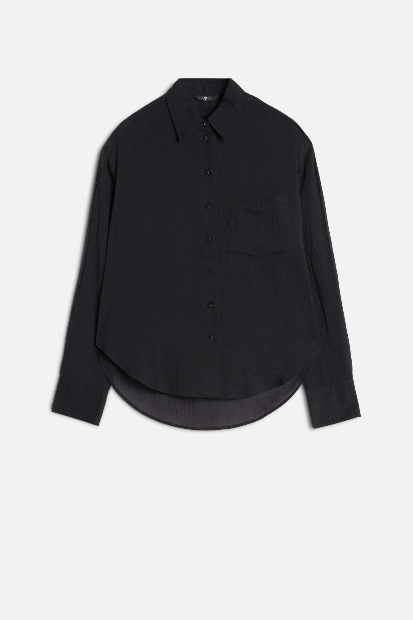 7-for-all-mankind-oversize-button-down-damen-bluse-schwarz image 1