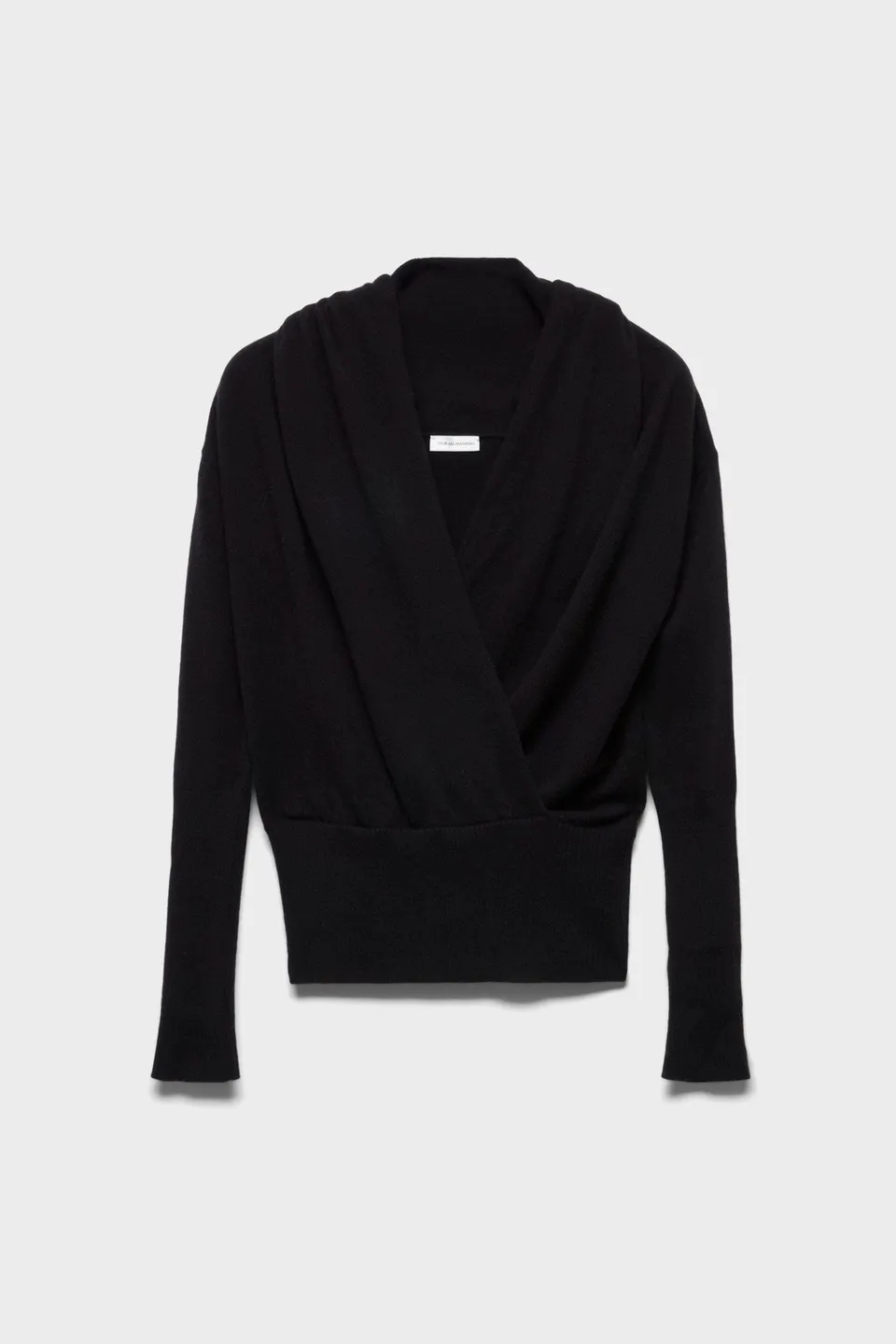 7-for-all-mankind-wrap-v-neck-sweater-wool-eclipse-wickelpullover-damen image 1