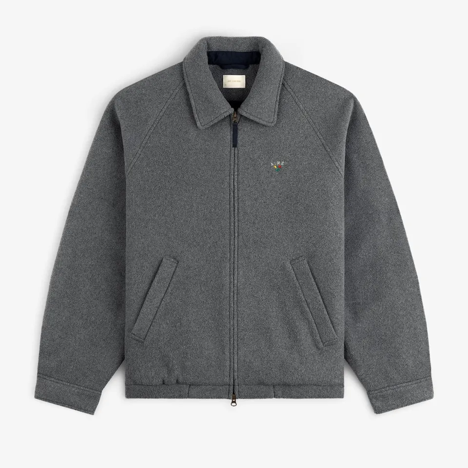 aim-leon-dore-crest-fleece-casual-jacke-grau image 1