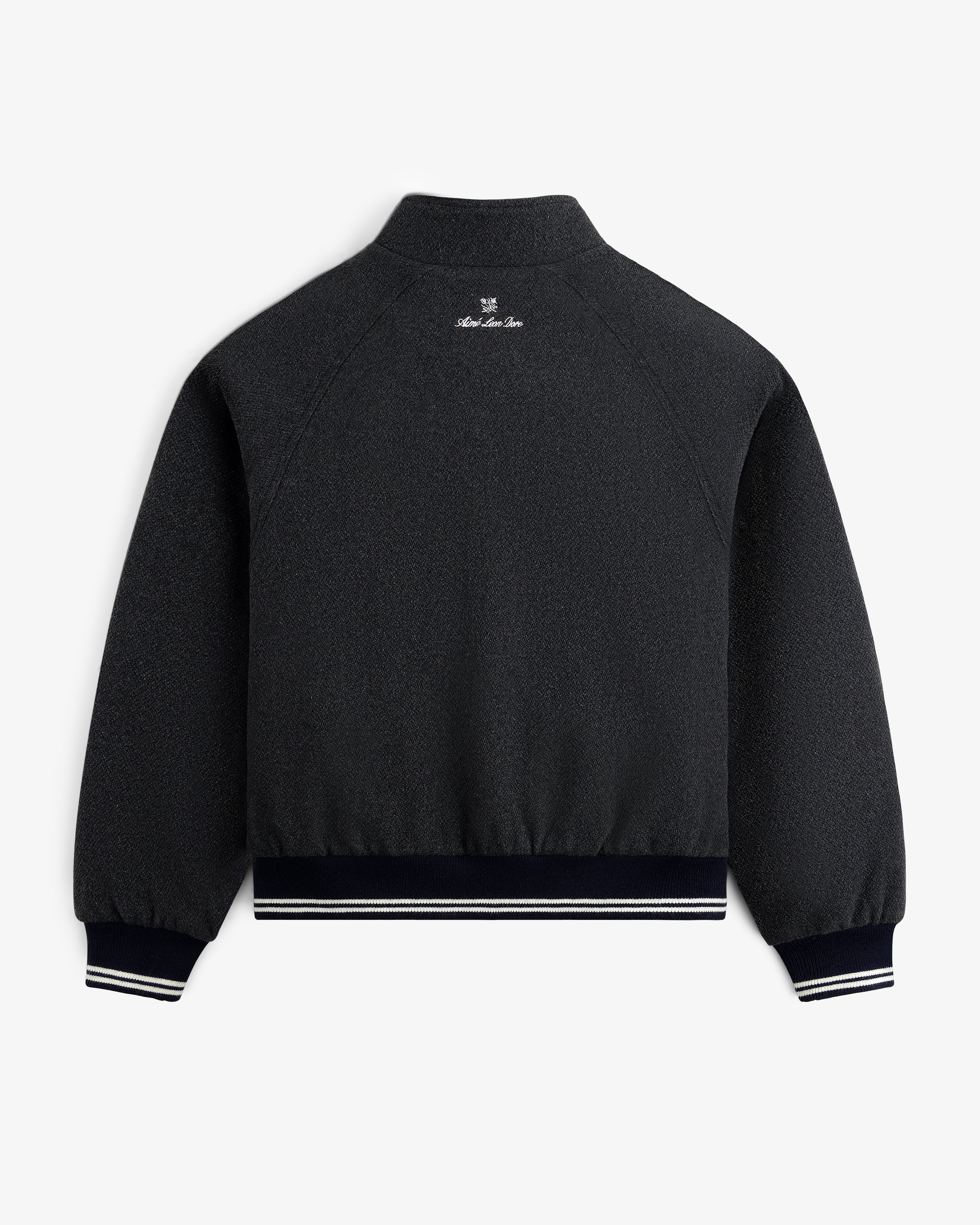 aim-leon-dore-ny-highlanders-wool-varsity-jacke-grau image 4
