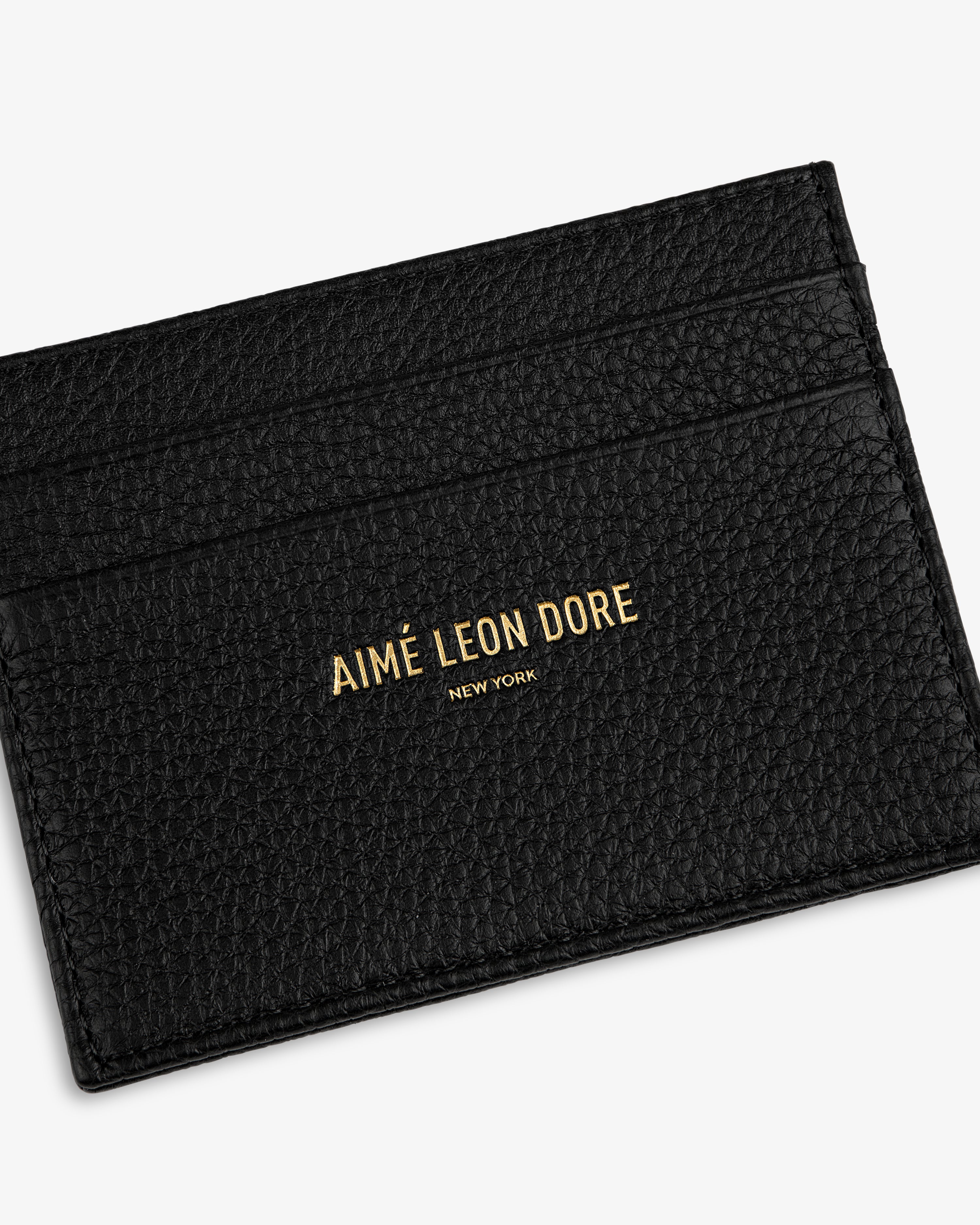 aim-leon-dore-leather-card-holder-schwarz-vollnarben-kalbsleder image 3