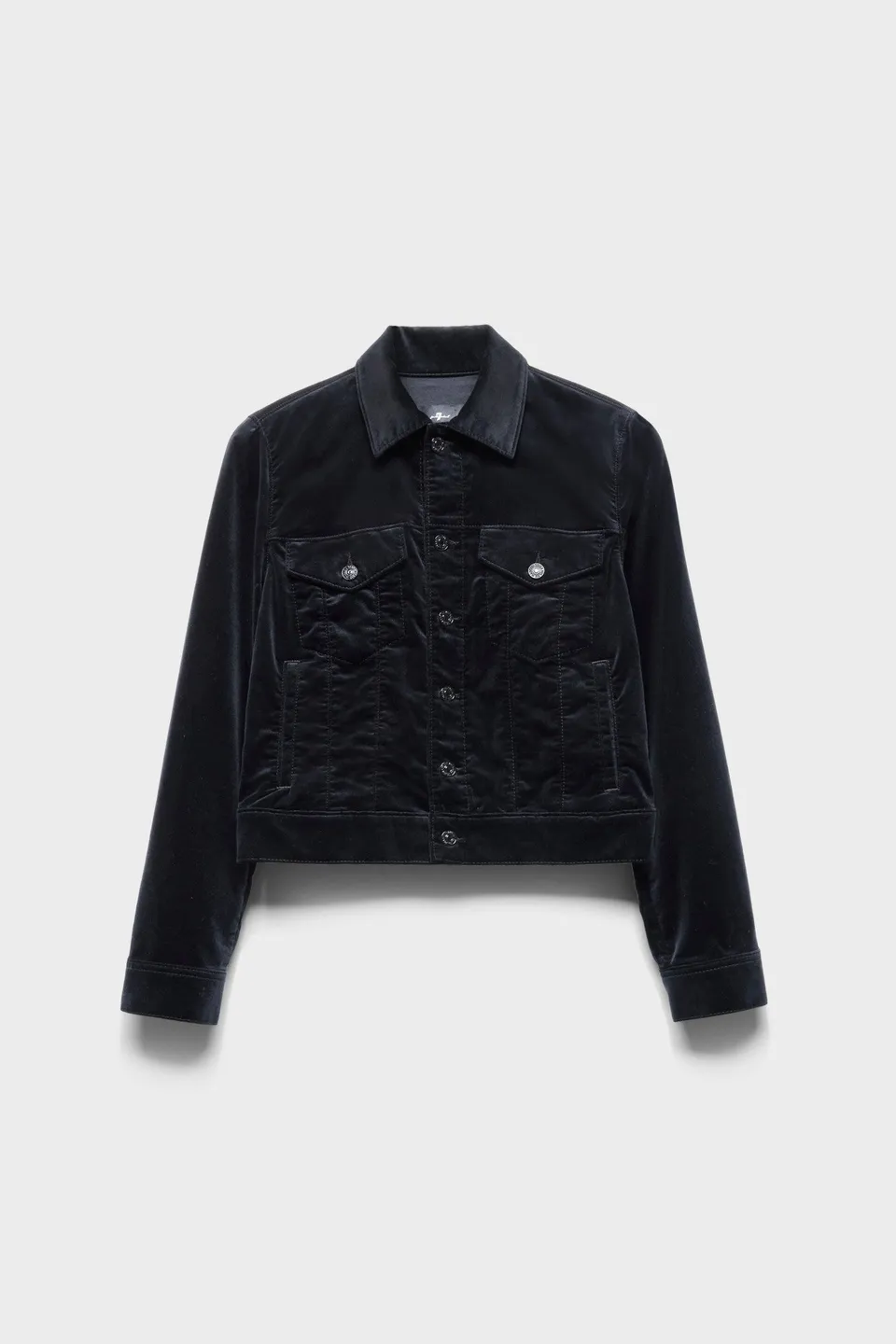 7-for-all-mankind-adi-trucker-jacket-in-velvet-black-damen-samt-jacke image 1