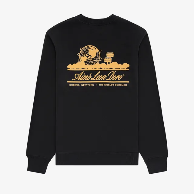 aim-leon-dore-unisphere-crewneck-sweatshirt-schwarz image 1