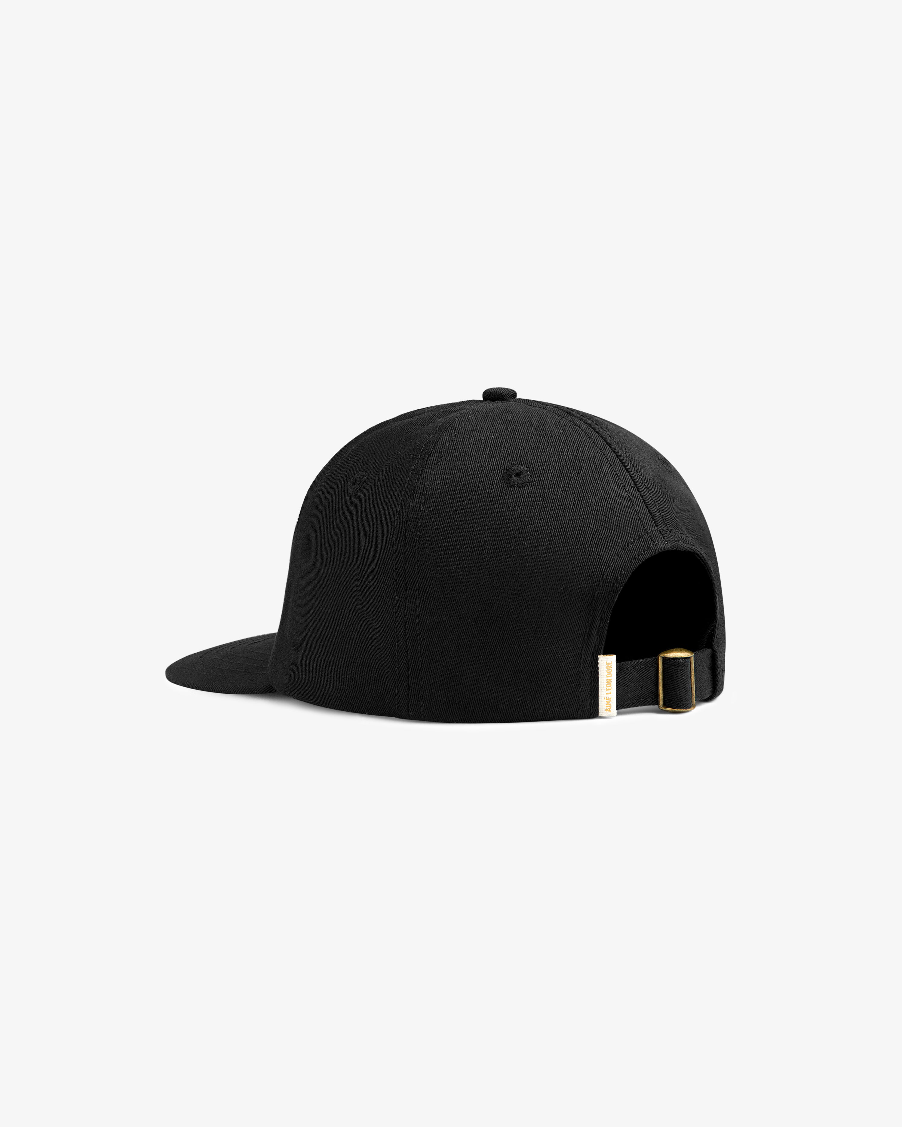 aim-leon-dore-core-logo-hat-schwarze-twill-cap-mit-strapback image 4