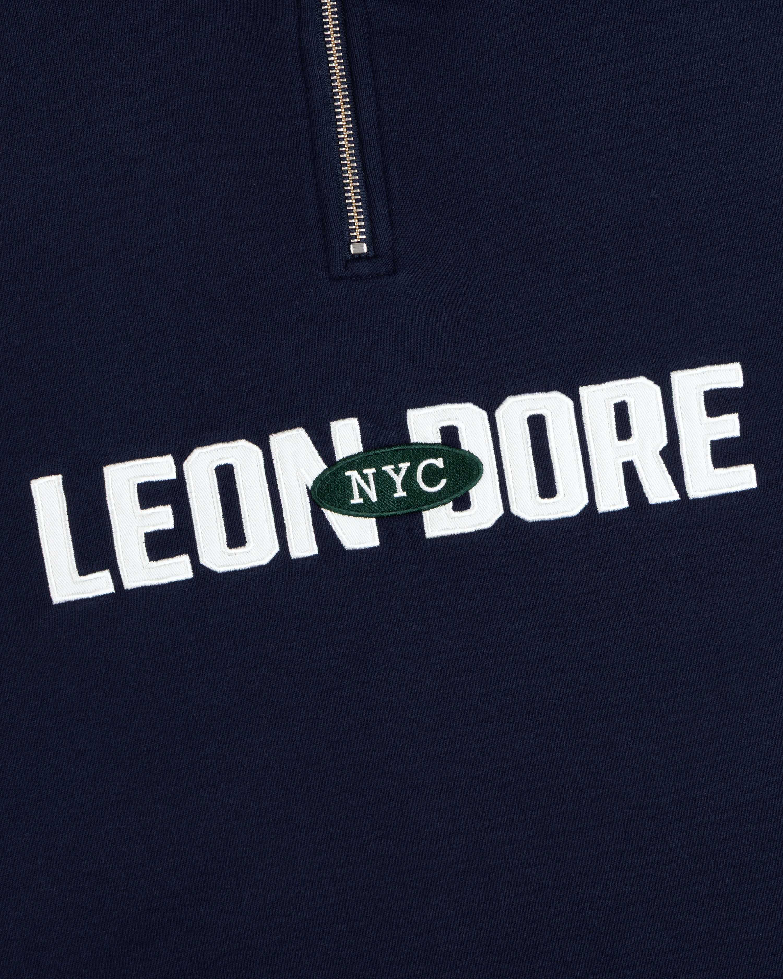 aim-leon-dore-aim-souvenir-quarter-zip-pullover-navy image 4