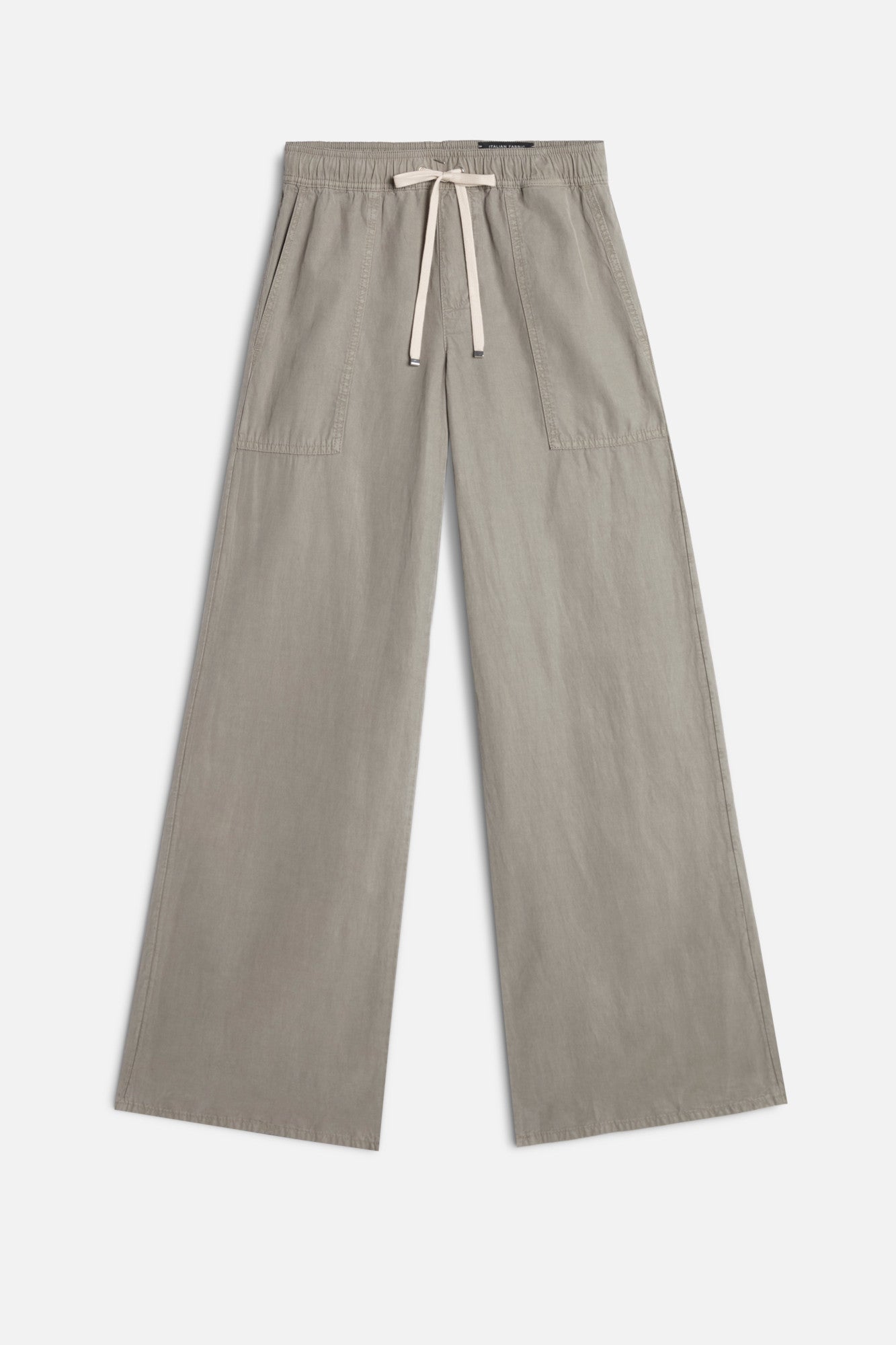 7-for-all-mankind-utility-pull-on-wide-leg-hose-military-gr-n image 1
