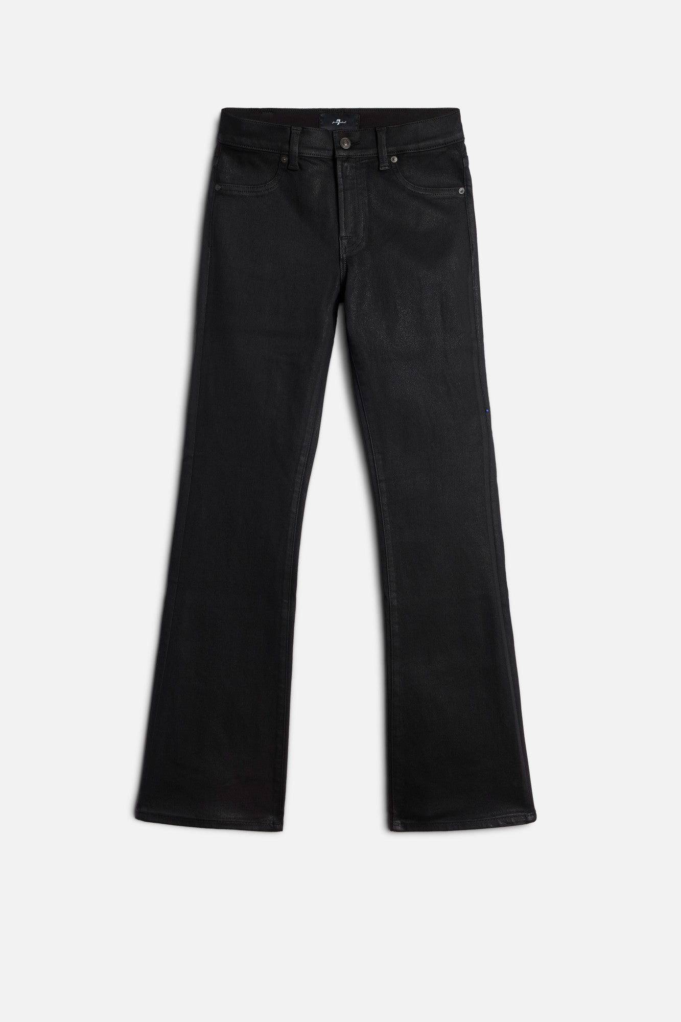 7-for-all-mankind-tailorless-coated-bootcut-black-jeans image 1