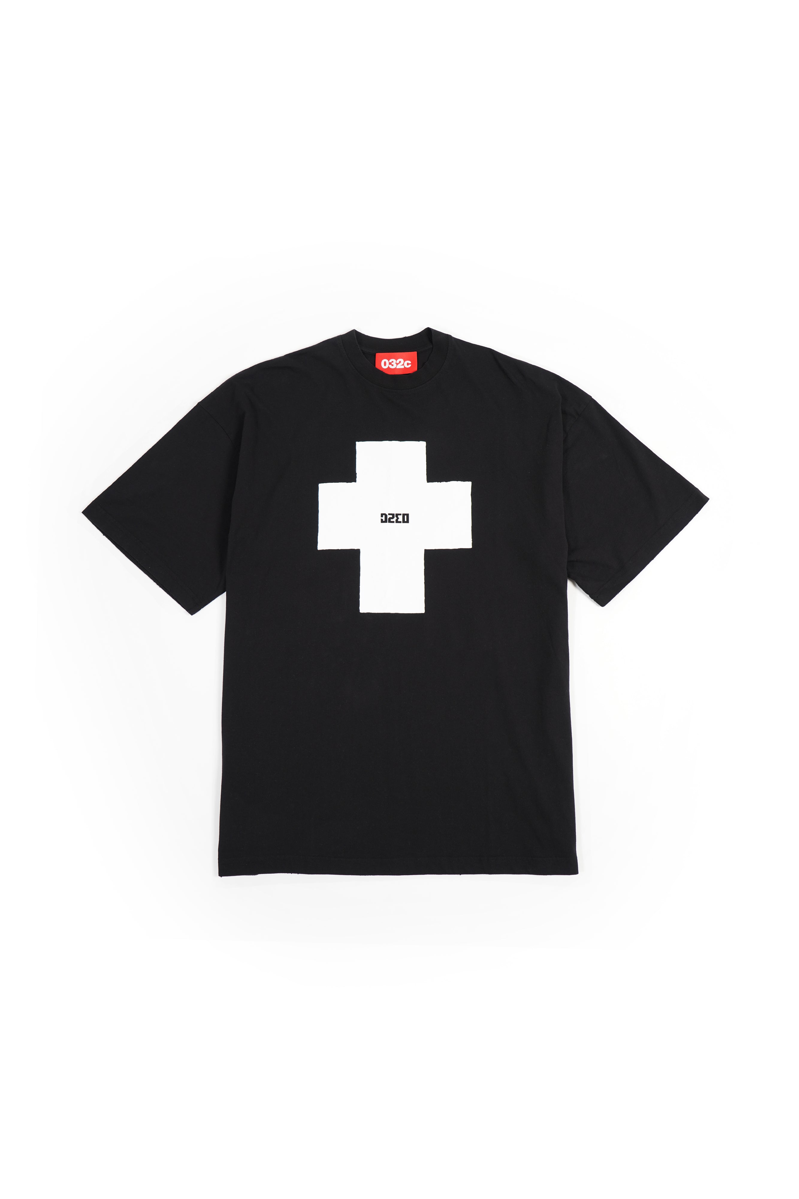 032c-oversized-t-shirt-mit-print-vintage-black-mit-front-und-backprint image 1