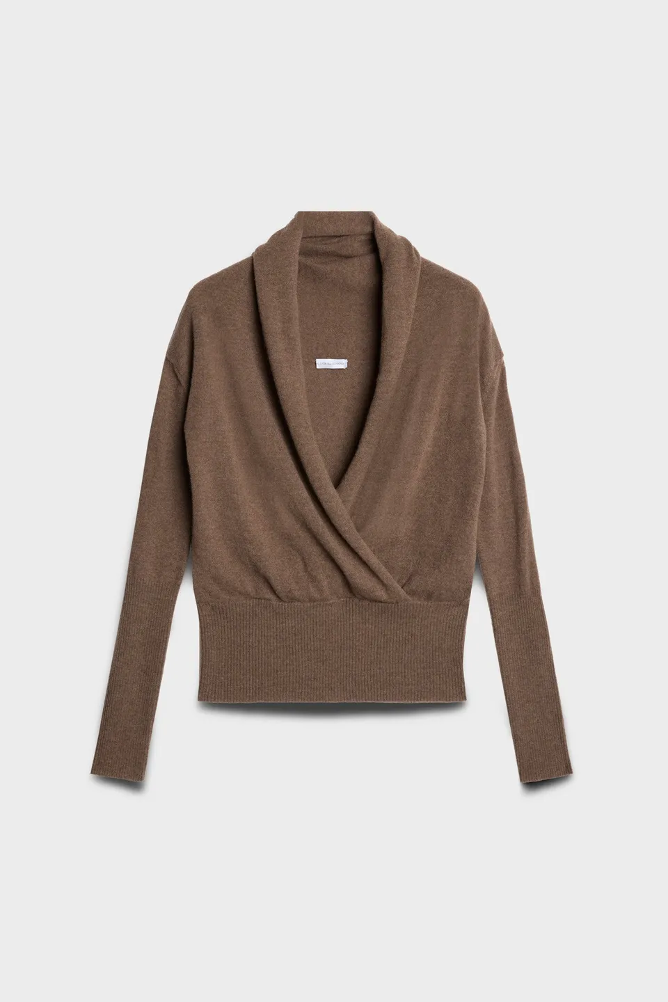 7-for-all-mankind-wrap-v-neck-sweater-damen-pullover-wool-seashell image 1
