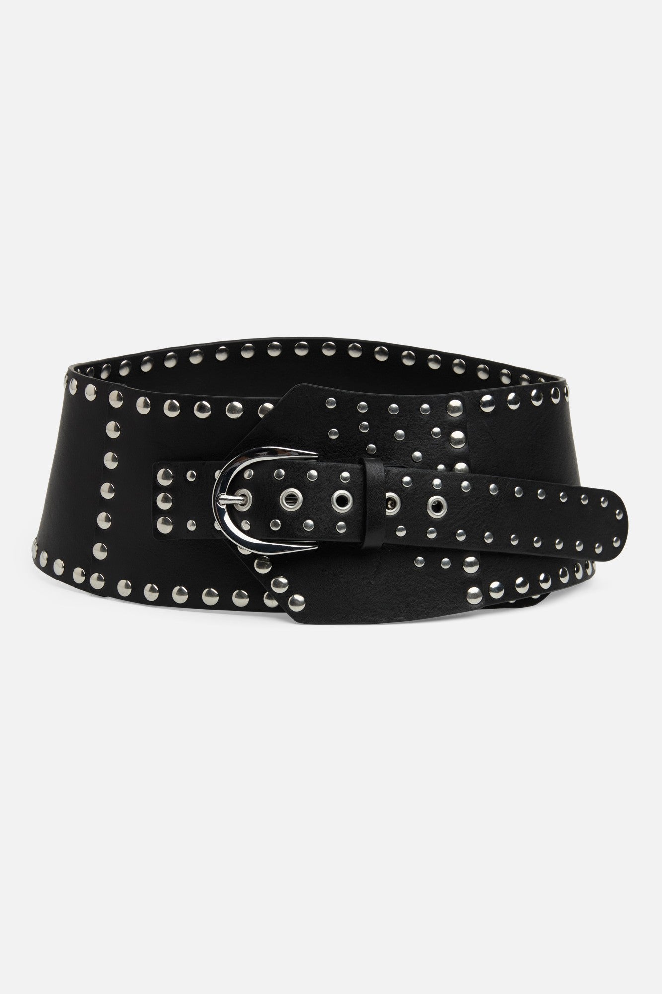 7-for-all-mankind-studded-waist-belt-black-damen-lederg-rtel image 1