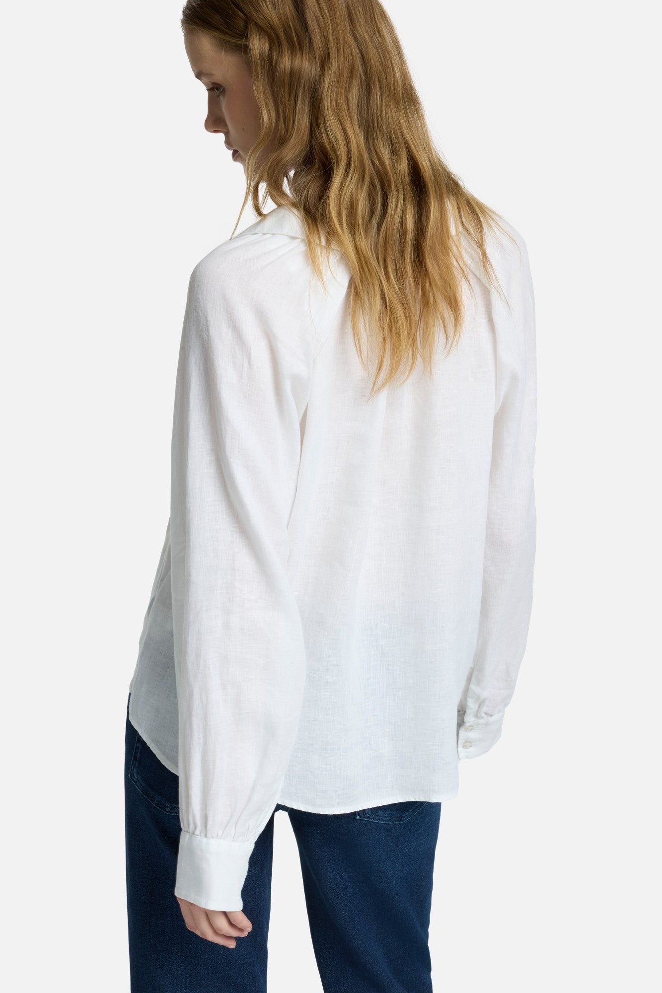7-for-all-mankind-tie-neck-linen-blouse-optical-white-damen-bluse image 4
