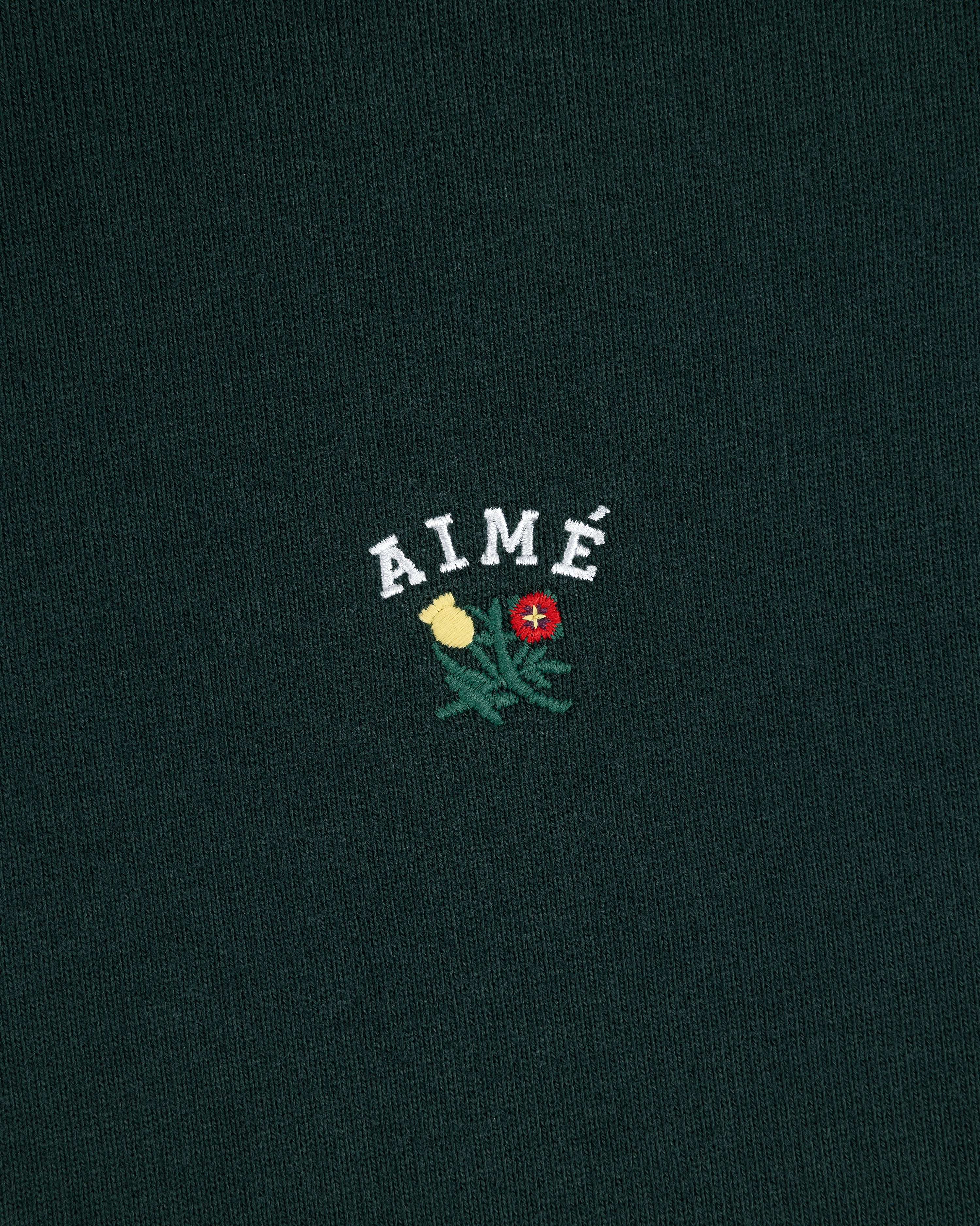 aim-leon-dore-crest-quarter-zip-pullover-cropped-gr-n image 4