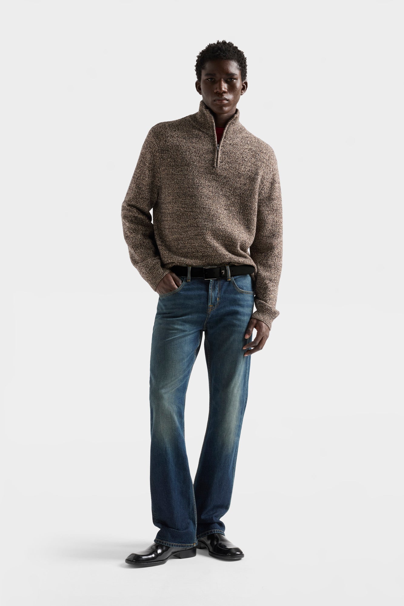 7-for-all-mankind-crewneck-sweater-wool-burgundy-herren-pullover image 2