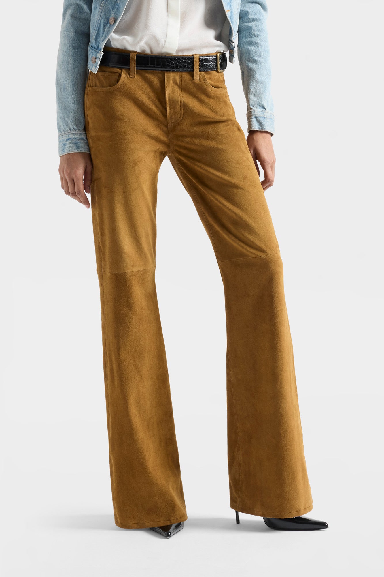 7-for-all-mankind-dojo-trouser-suede-cognac-damen-wide-leg image 3