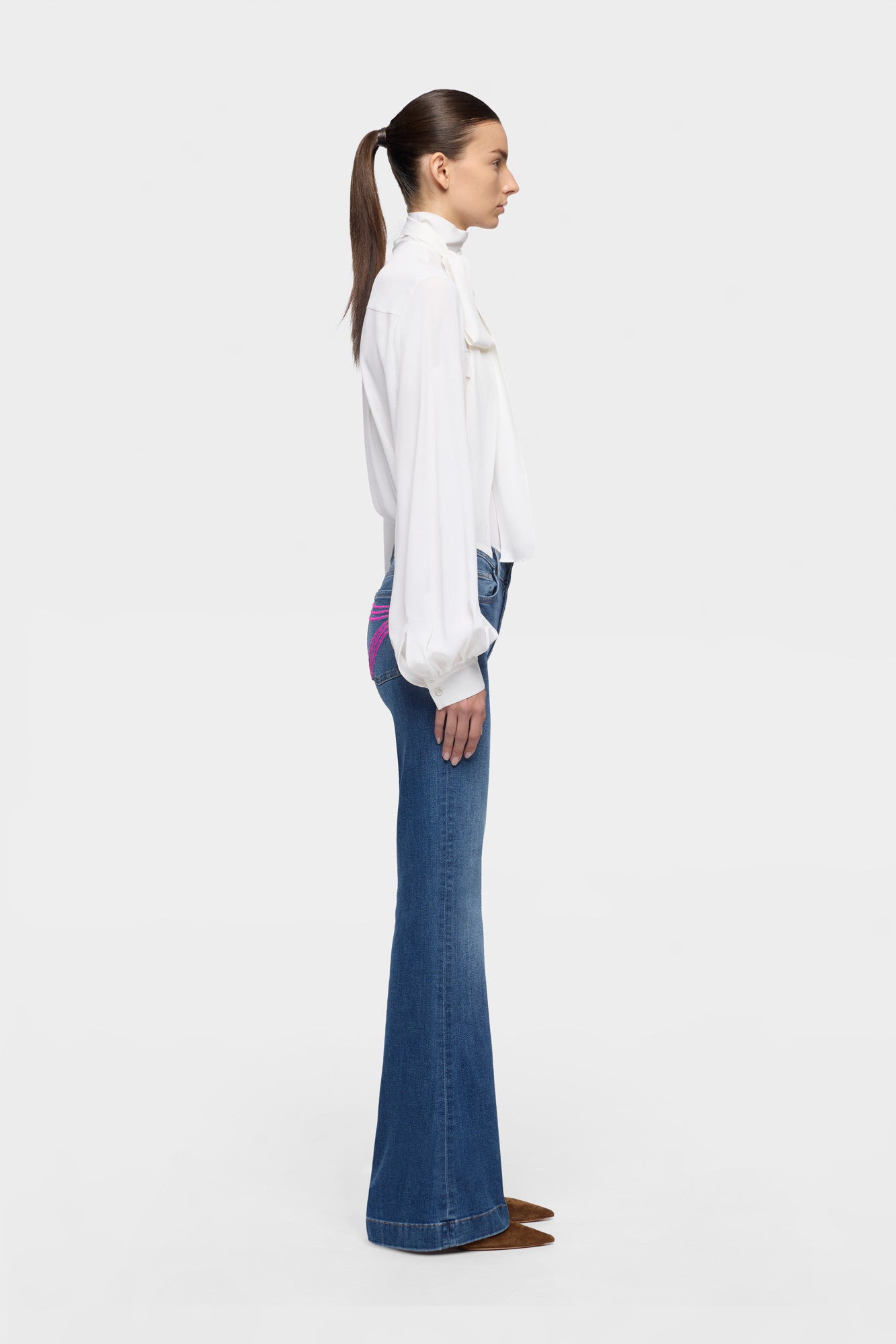 7-for-all-mankind-tailorless-dojo-flare-jeans-denim-rosie-damen image 6