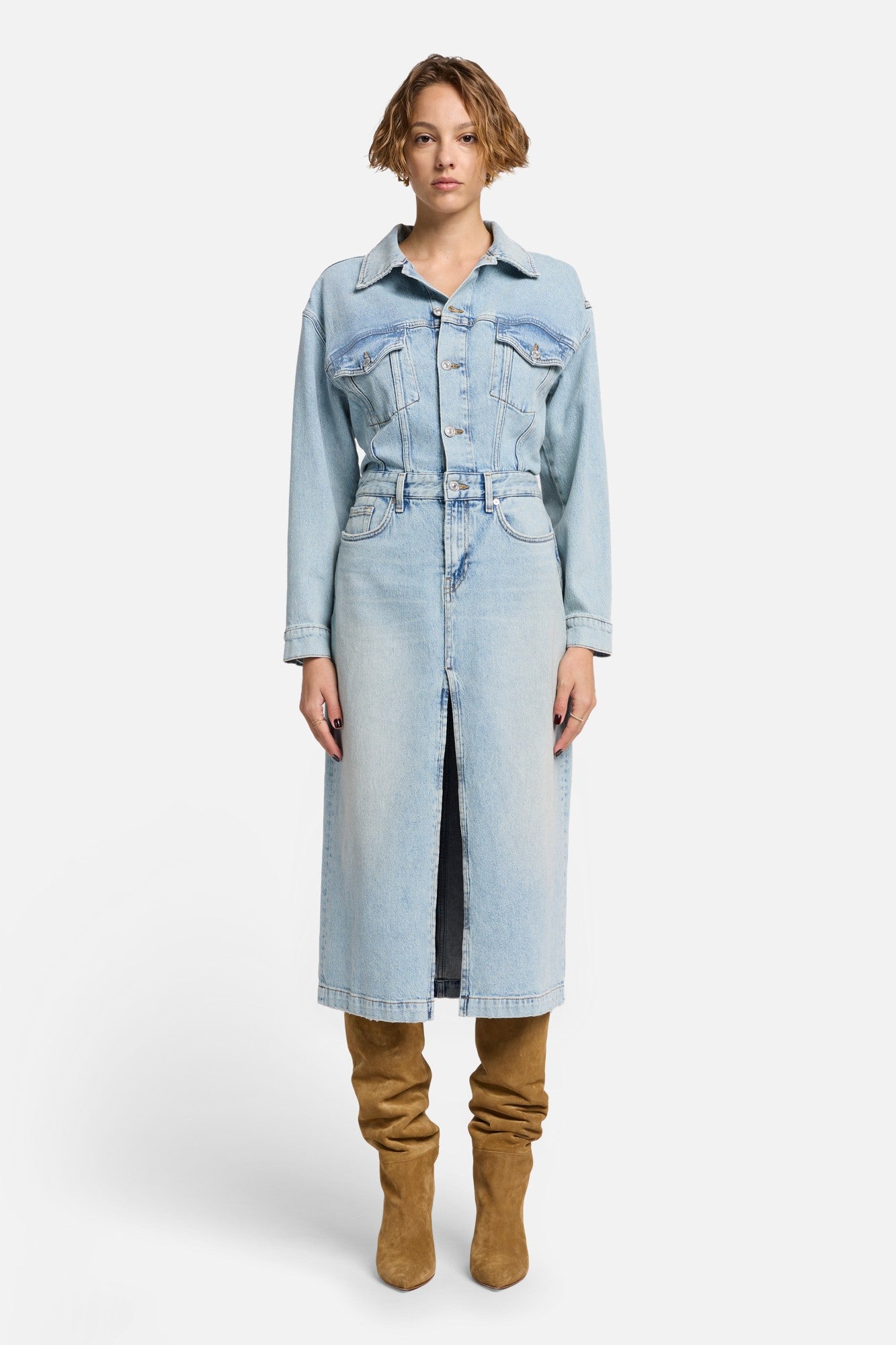 7-for-all-mankind-mankind-relaxed-denim-midikleid-sahara image 2