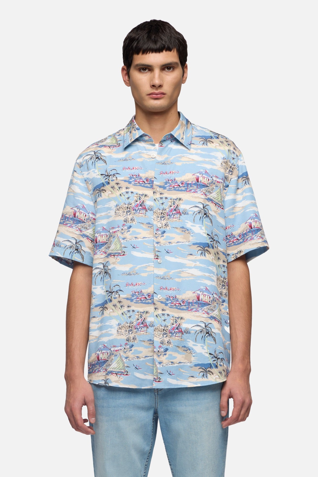 7-for-all-mankind-short-sleeve-button-up-shirt-fluid-aloha image 3