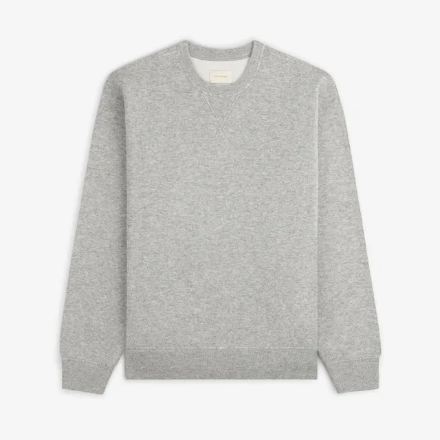 aim-leon-dore-pavilion-cashmere-crewneck-sweatshirt-grau image 1
