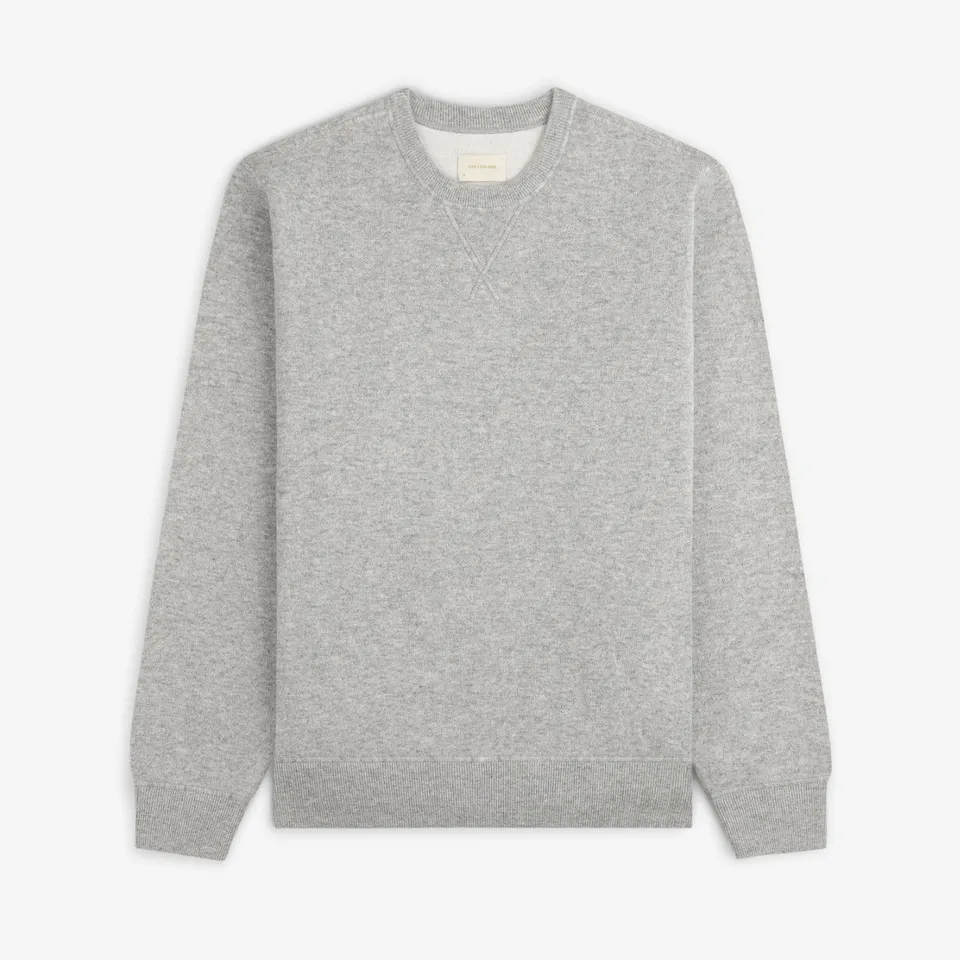 aim-leon-dore-pavilion-cashmere-crewneck-sweatshirt-grau image 1