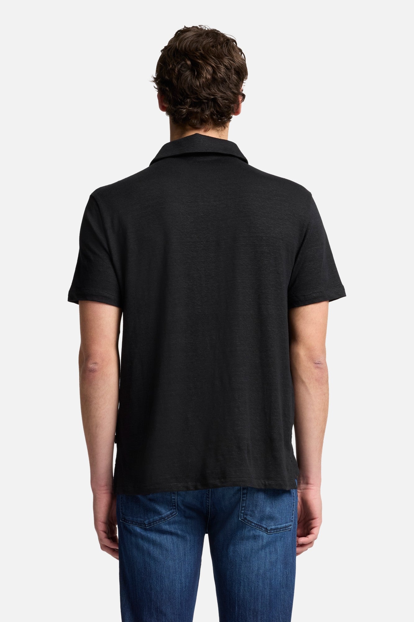 7-for-all-mankind-linen-polo-linen-black-herren-leinen-polo-schwarz image 5