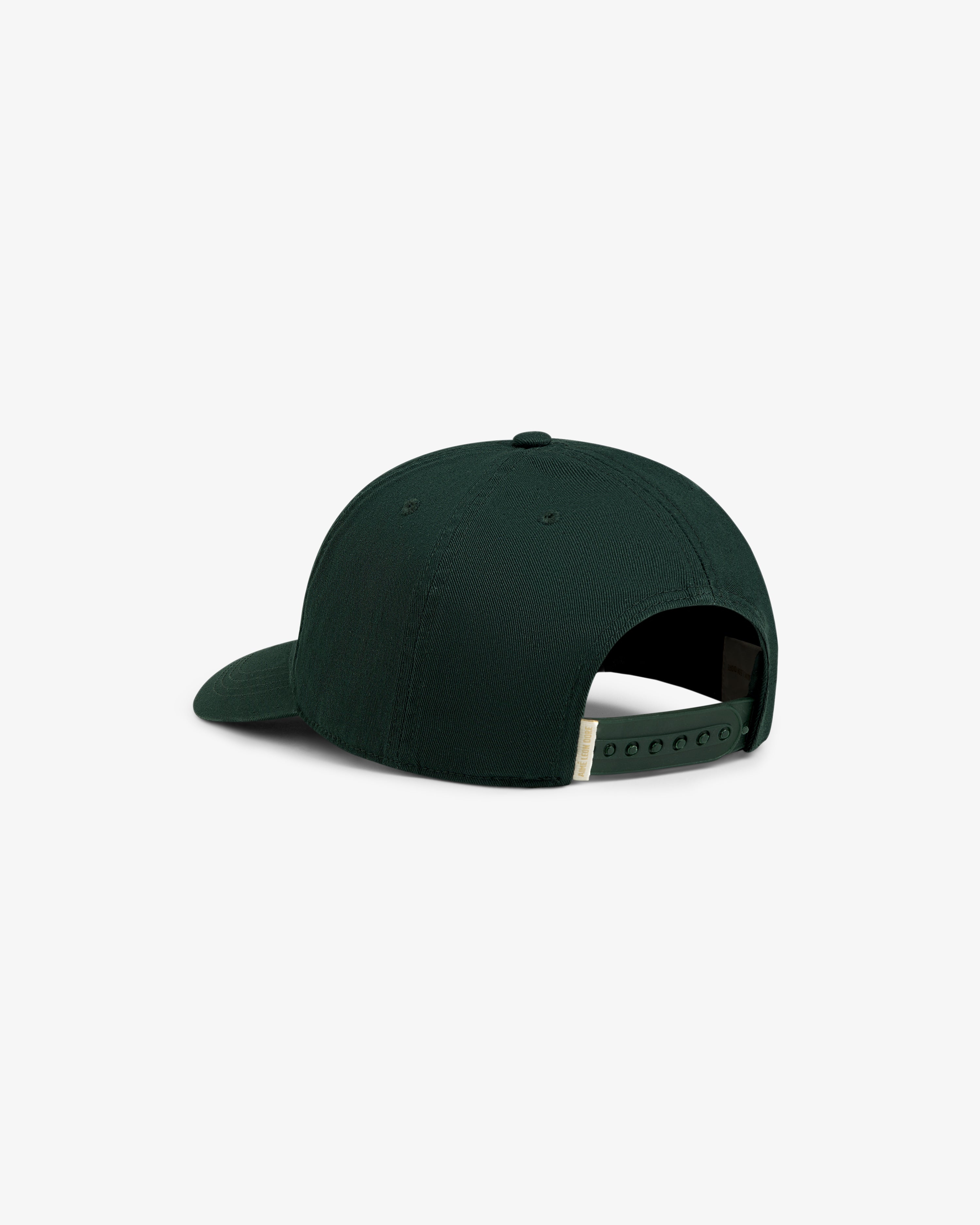 aim-leon-dore-micro-logo-hat-cap-gr-n-cotton-twill image 4