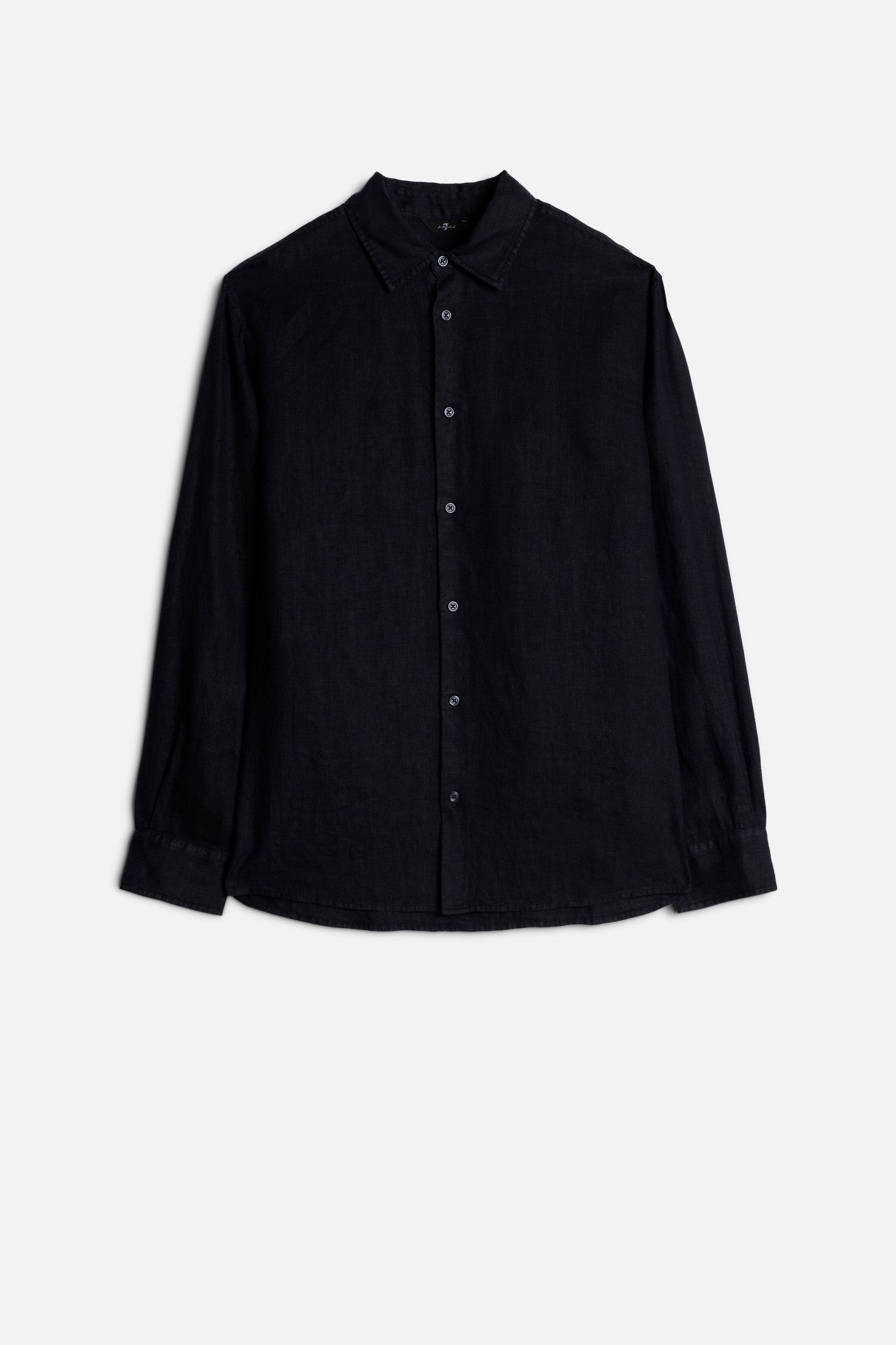7-for-all-mankind-classic-linen-button-up-hemd-navy image 1