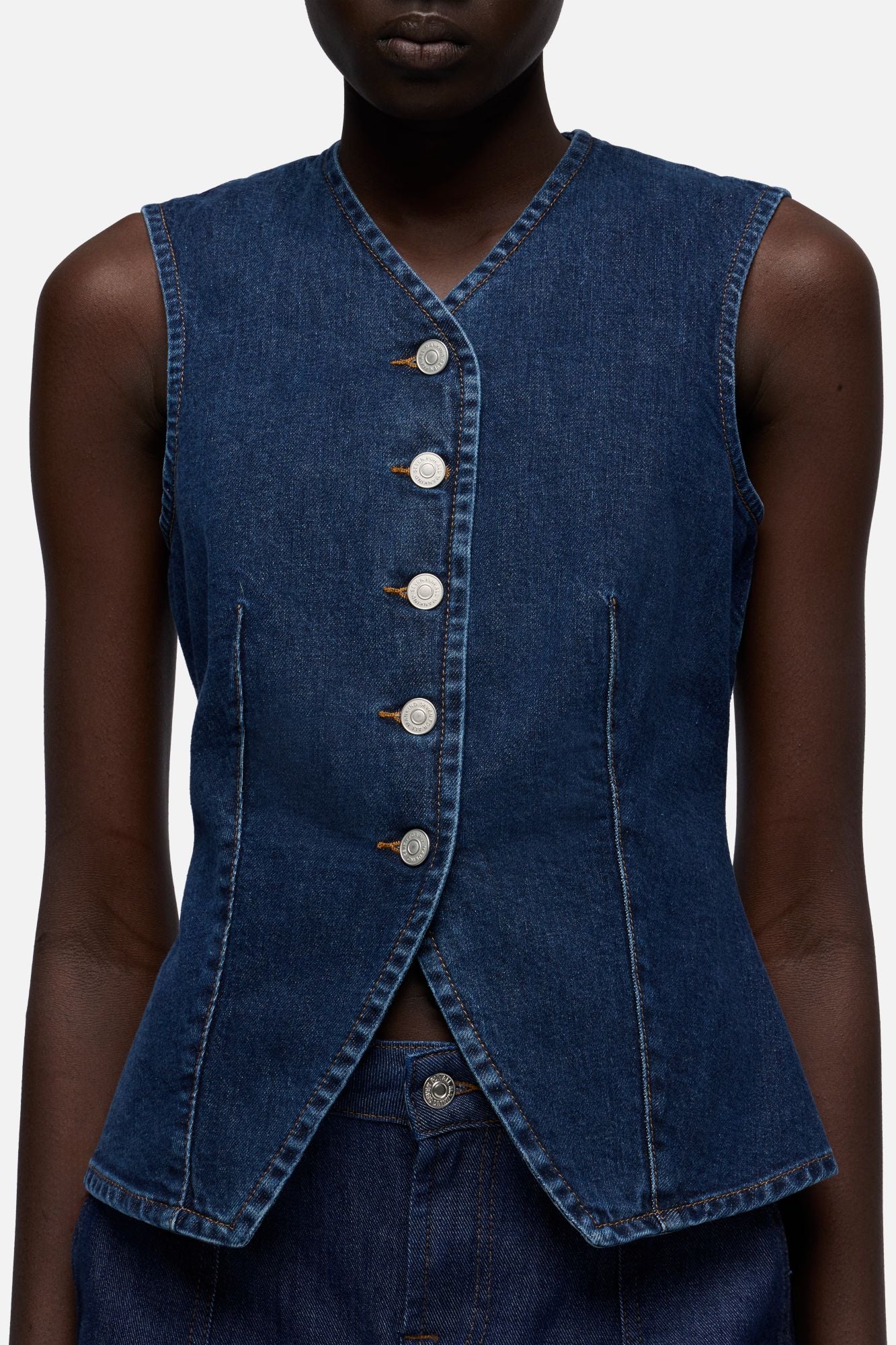 7-for-all-mankind-lady-vest-comfort-indiglow-denim-weste-damen image 4