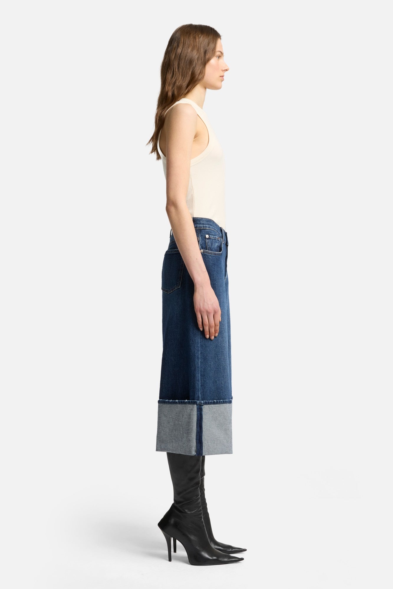 7-for-all-mankind-mankind-cuffed-denim-culotte-radar-damen image 6