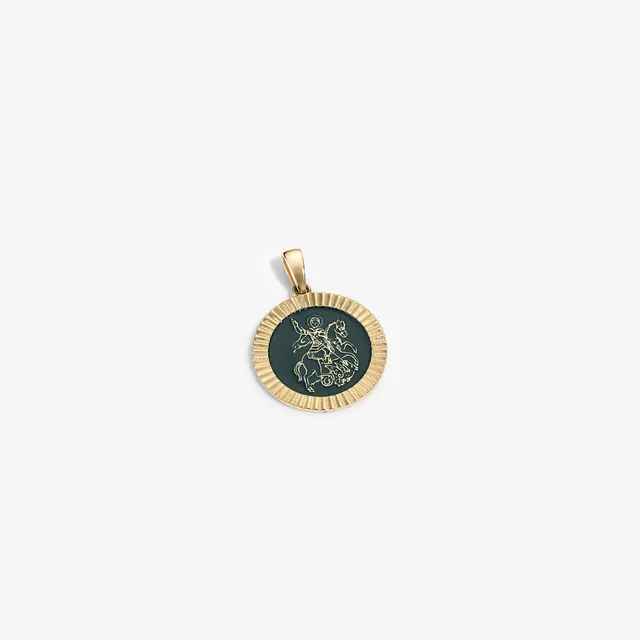 aim-leon-dore-14kt-gold-saint-george-coin-anh-nger image 1