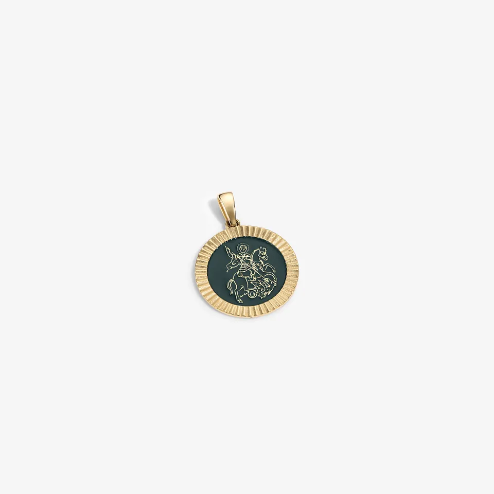aim-leon-dore-14kt-gold-saint-george-coin-anh-nger image 1