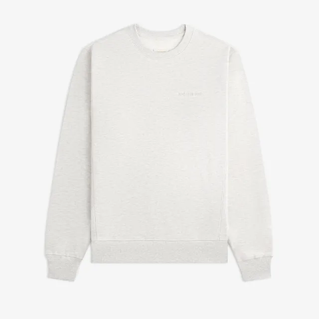 aim-leon-dore-tonal-logo-crewneck-sweatshirt-oatmeal image 1