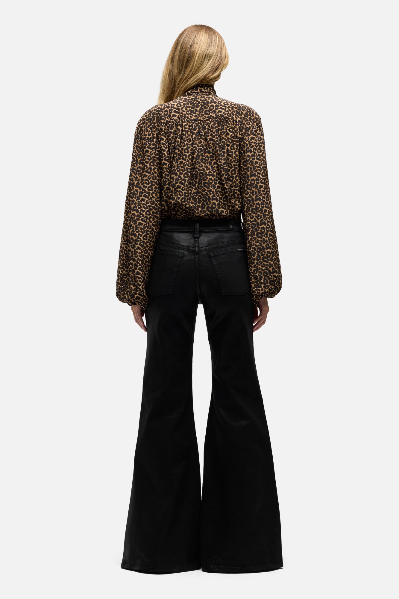 7-for-all-mankind-retro-flare-jeans-coated-slim-illusion-black image 5