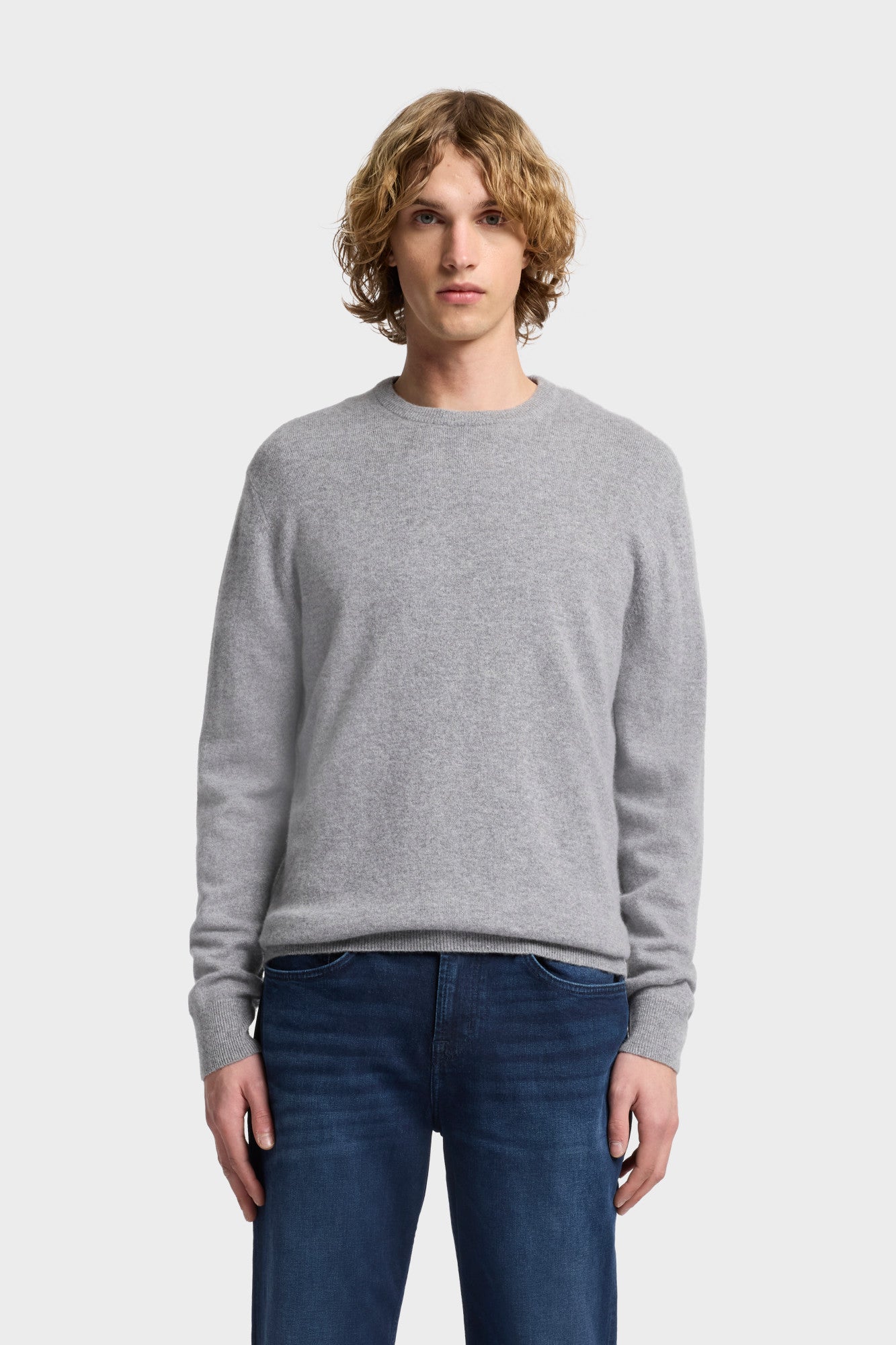 7-for-all-mankind-crewneck-sweater-cashmere-slate-herren image 3