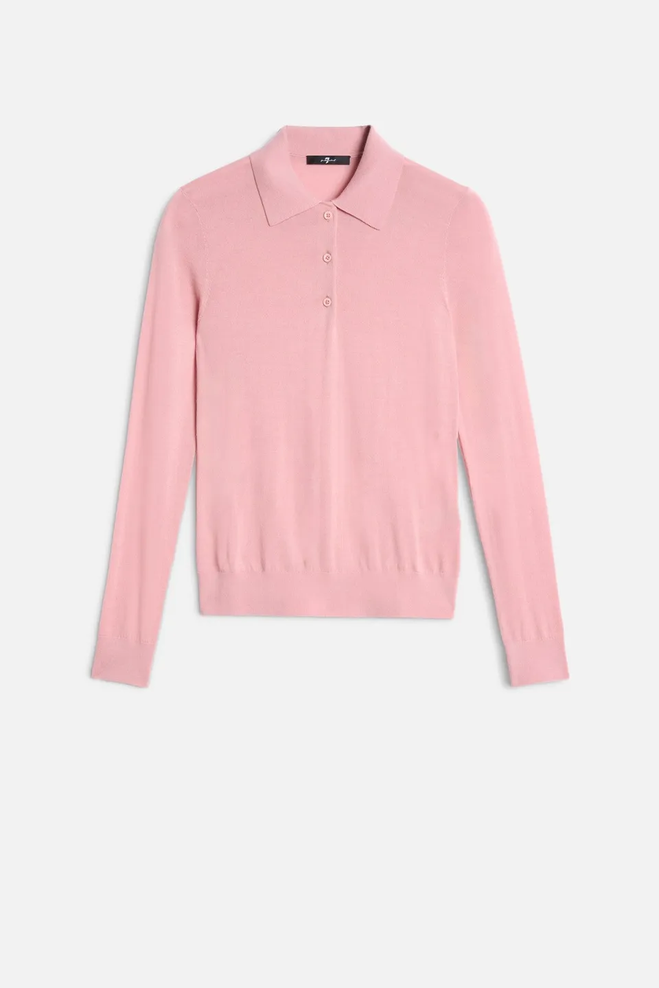 7-for-all-mankind-wool-polo-sweater-langarm-pink-damen image 1