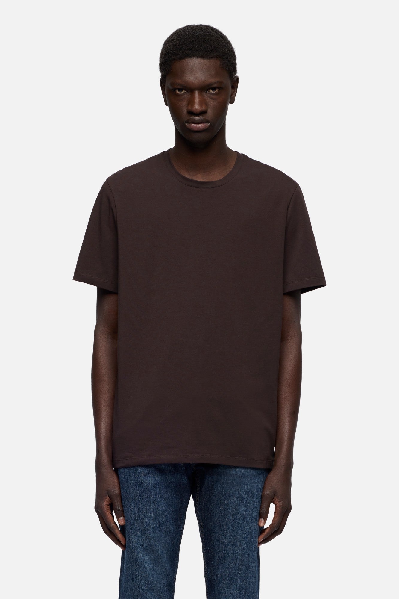 7-for-all-mankind-tee-luxe-performance-t-shirt-espresso-braun-herren image 3