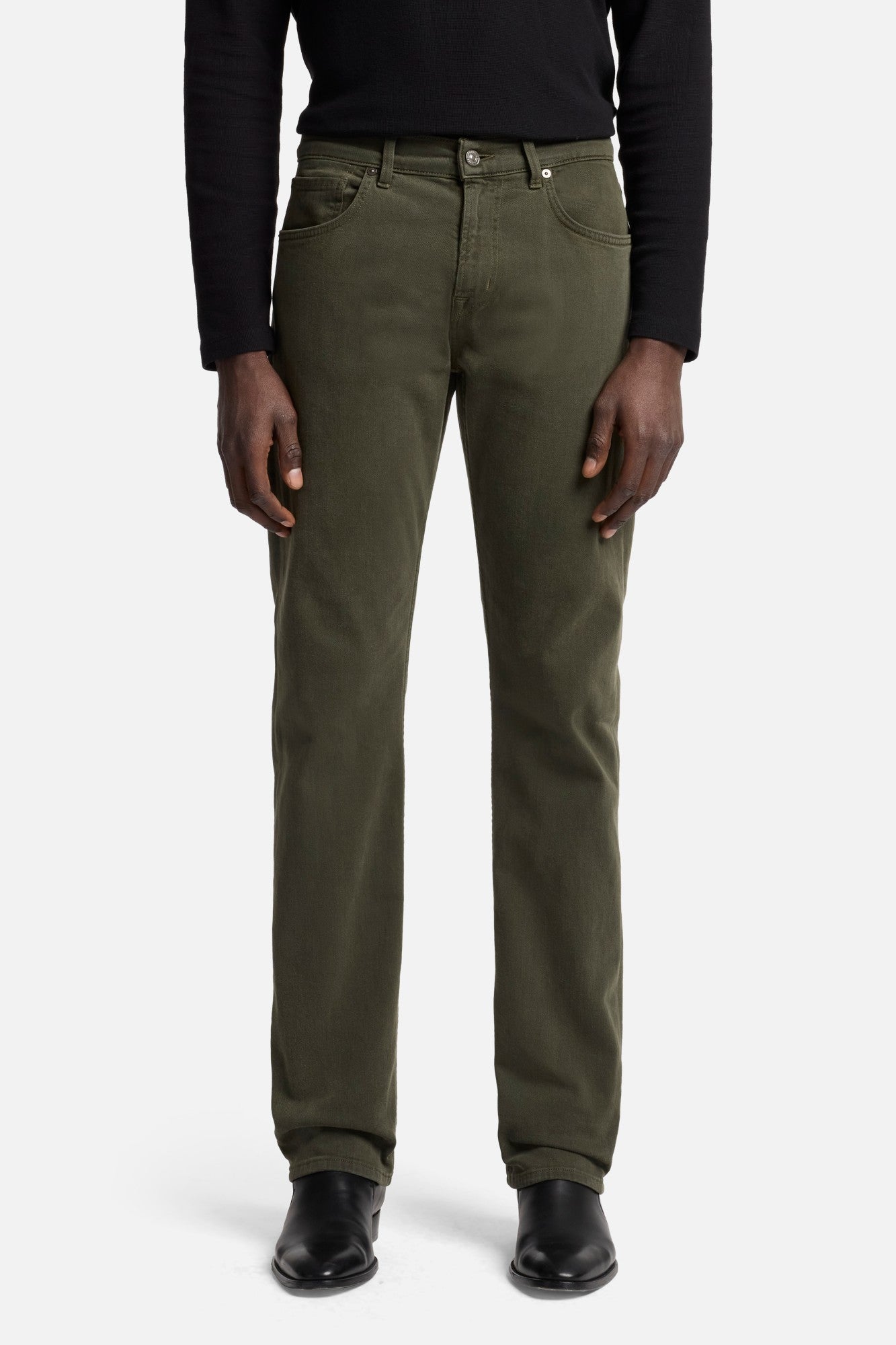 7-for-all-mankind-left-hand-the-straight-jeans-dark-olive-herren image 3
