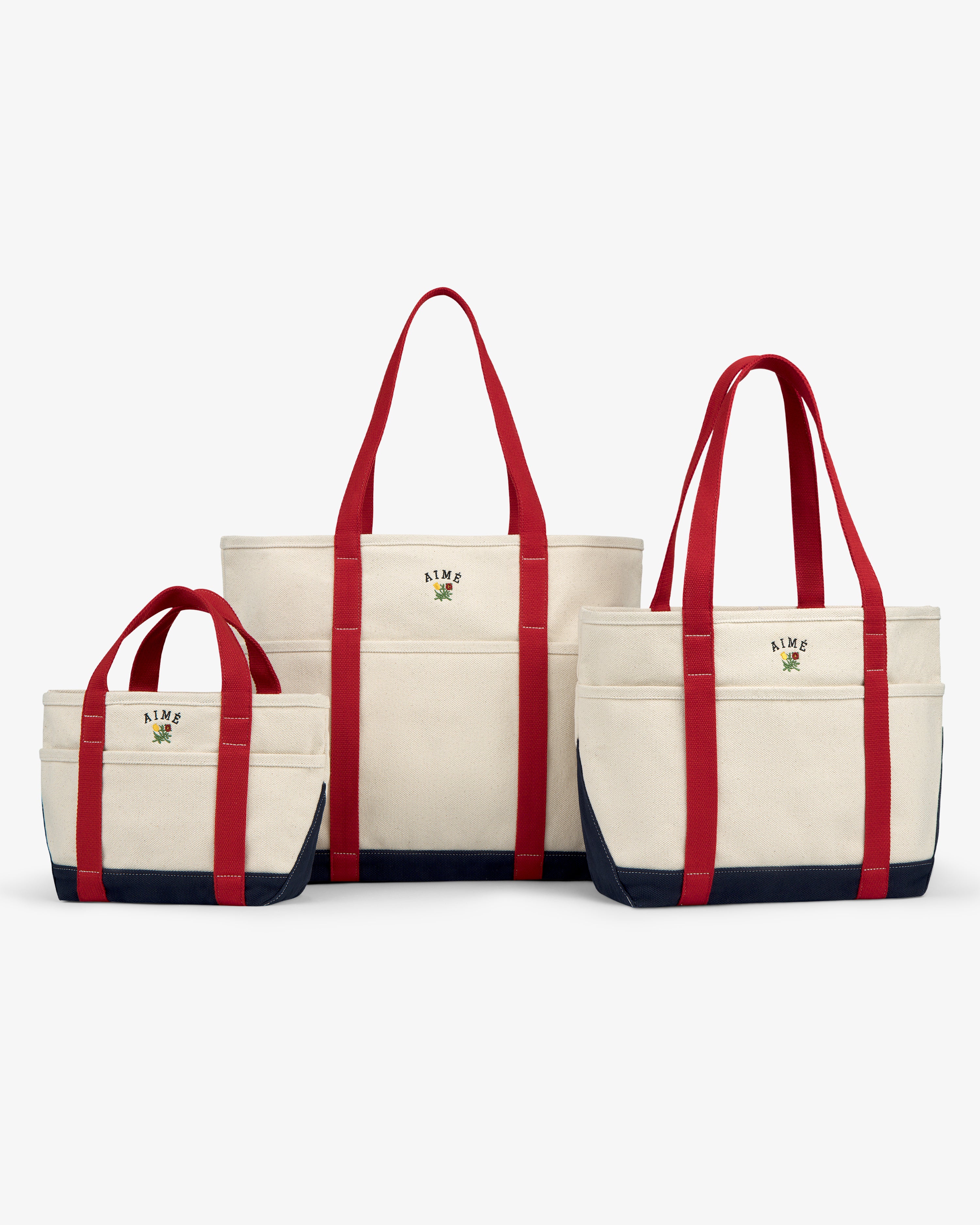 aim-leon-dore-mini-crest-contrast-tote-bag-cream-2 image 3