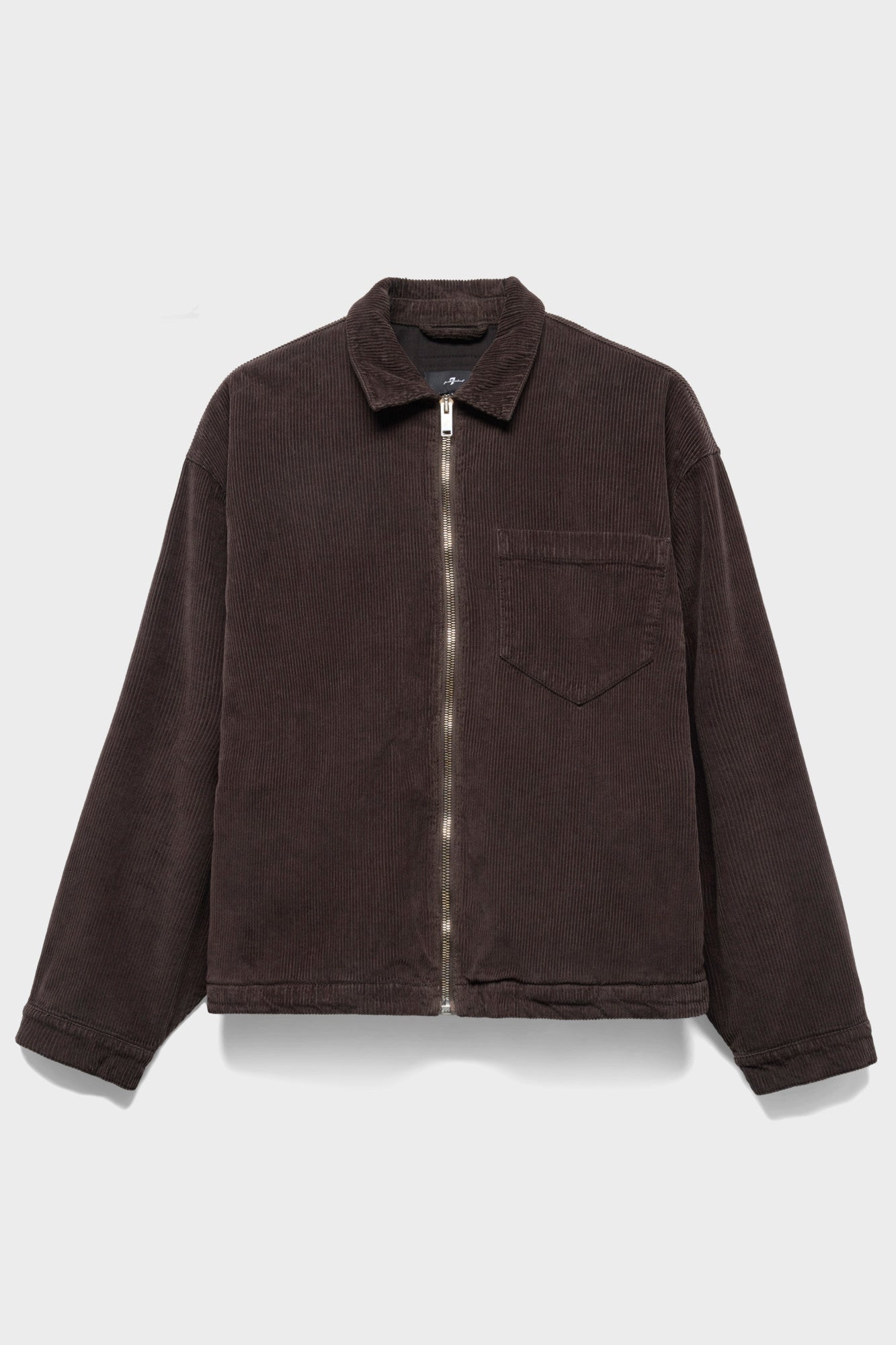 7-for-all-mankind-zip-overshirt-cord-jacke-in-smolder image 1