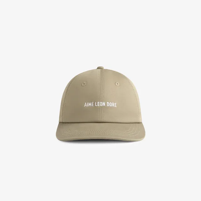aim-leon-dore-core-logo-hat-tan-strapback-cap image 1