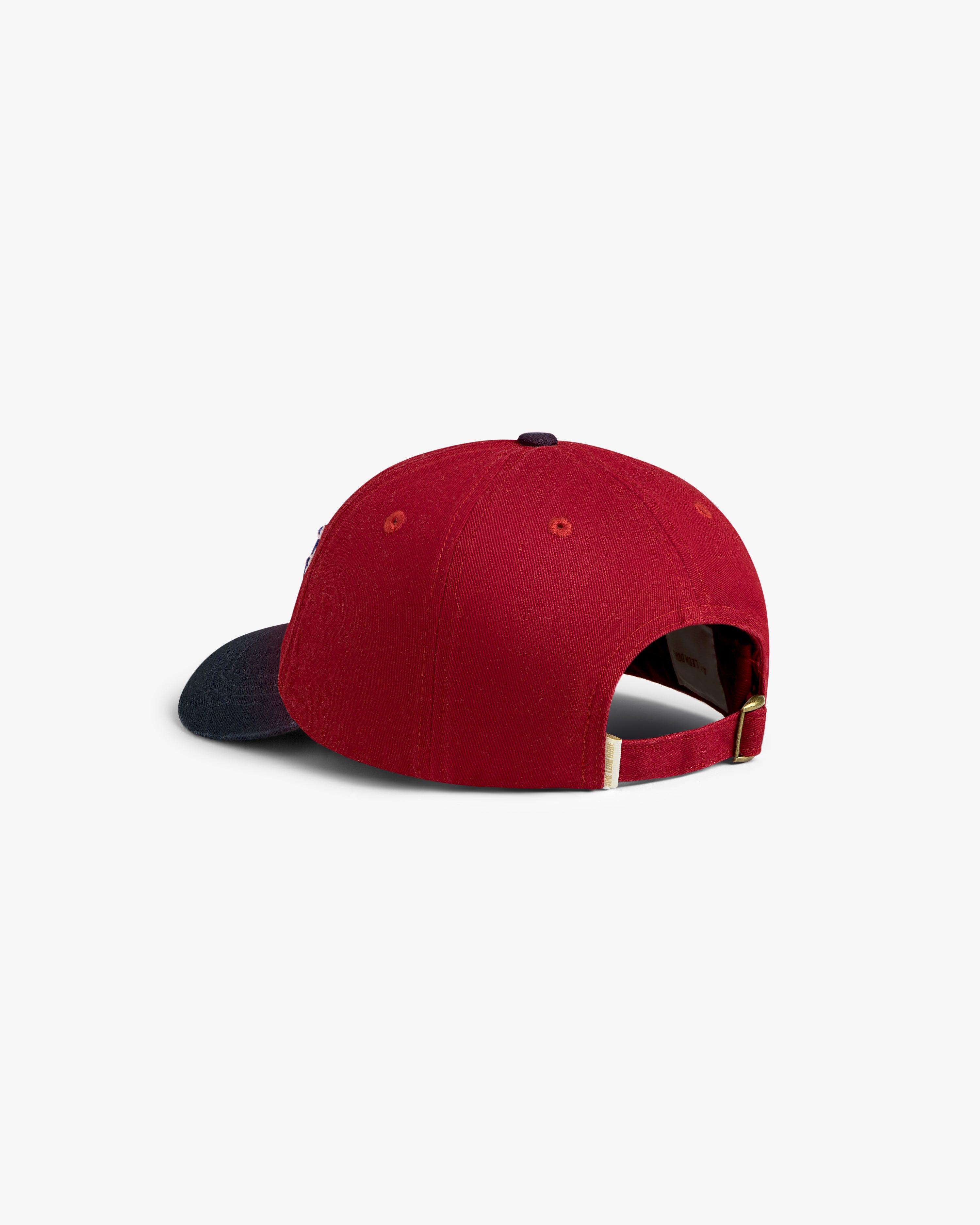 aim-leon-dore-cycling-logo-hat-cap-aus-baumwoll-twill-rot image 5